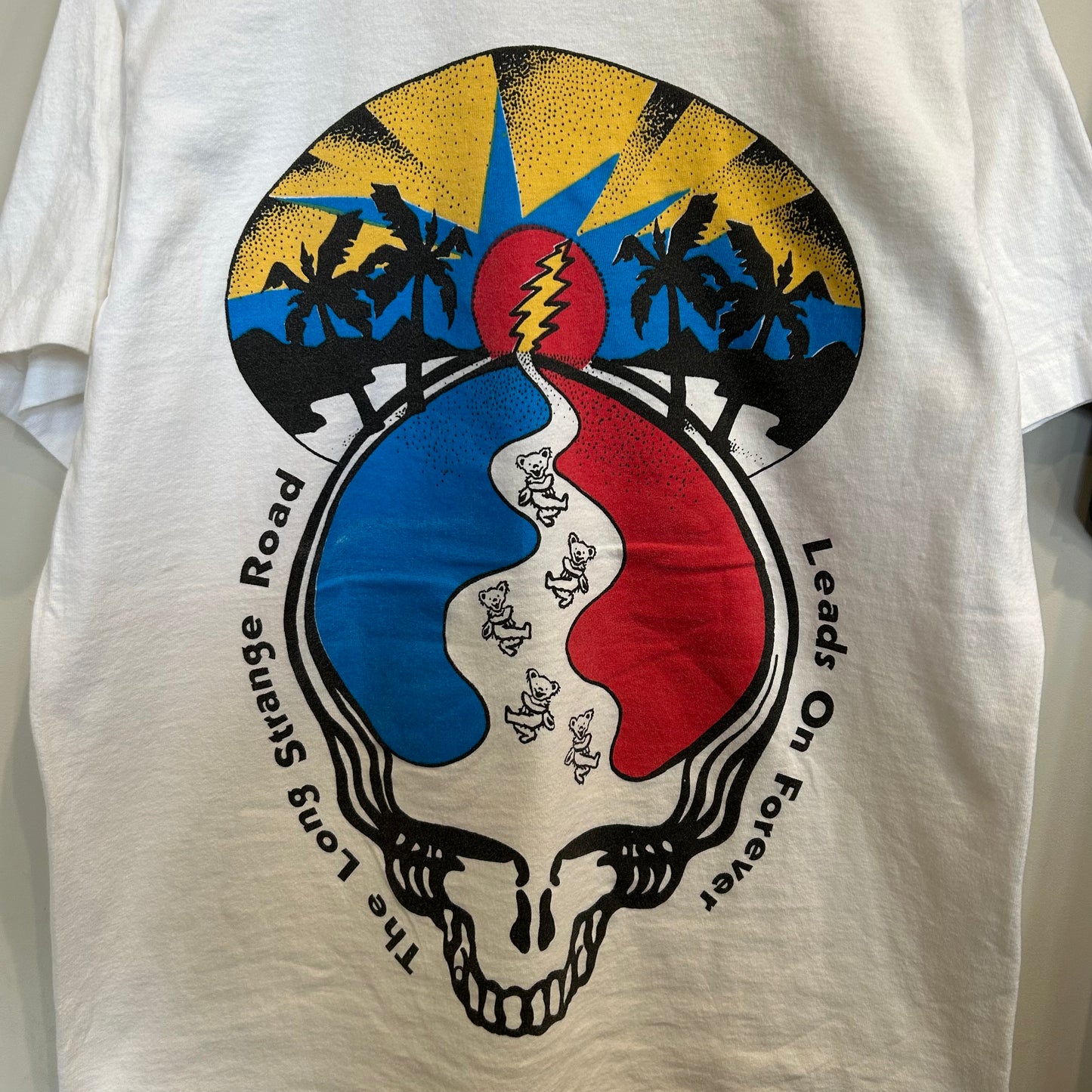 90's Grateful Dead グレイトフル・デッド Jerry Garcia Tシャツ 追悼 白(M)/A6942T-SO