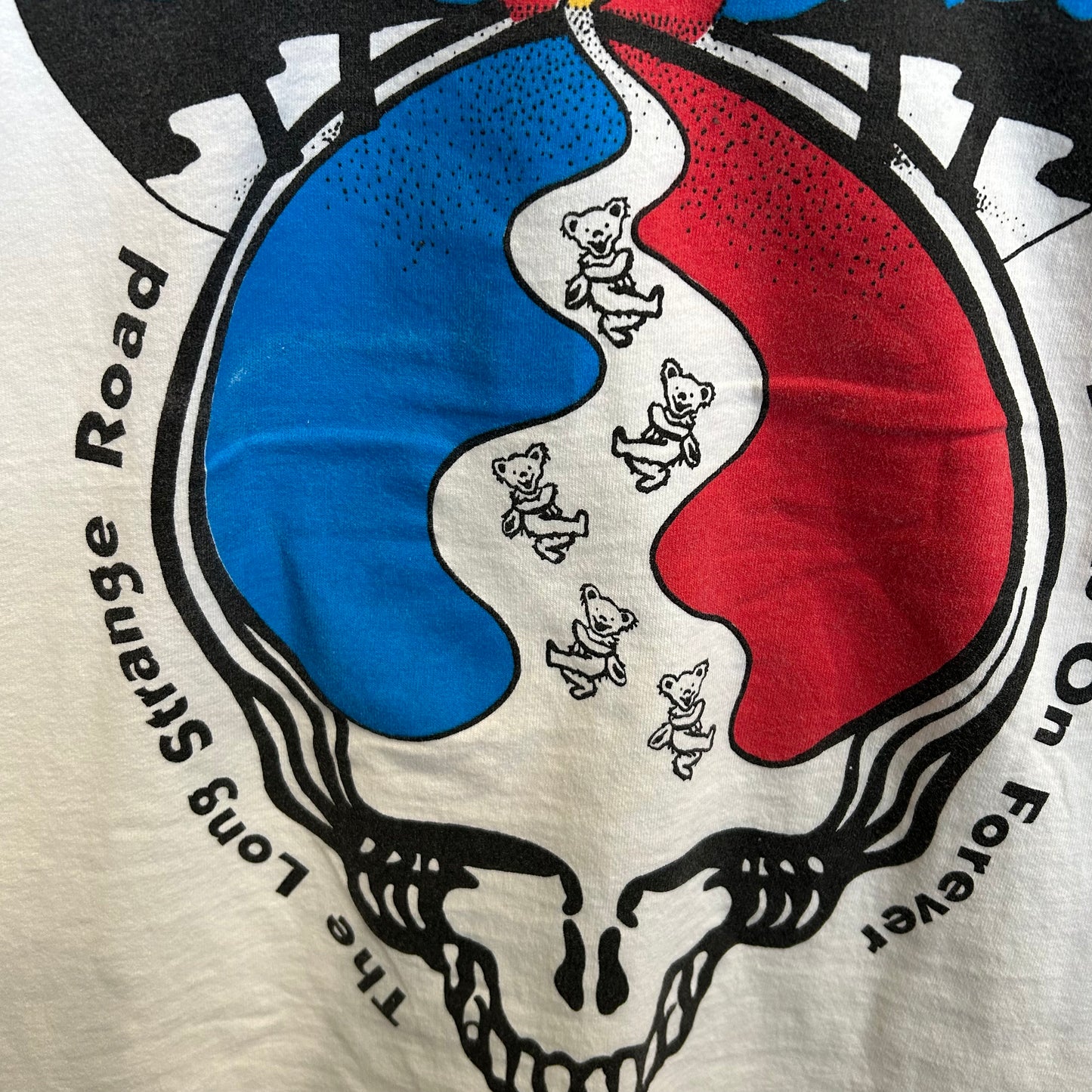 90's Grateful Dead グレイトフル・デッド Jerry Garcia Tシャツ 追悼 白(M)/A6942T-SO