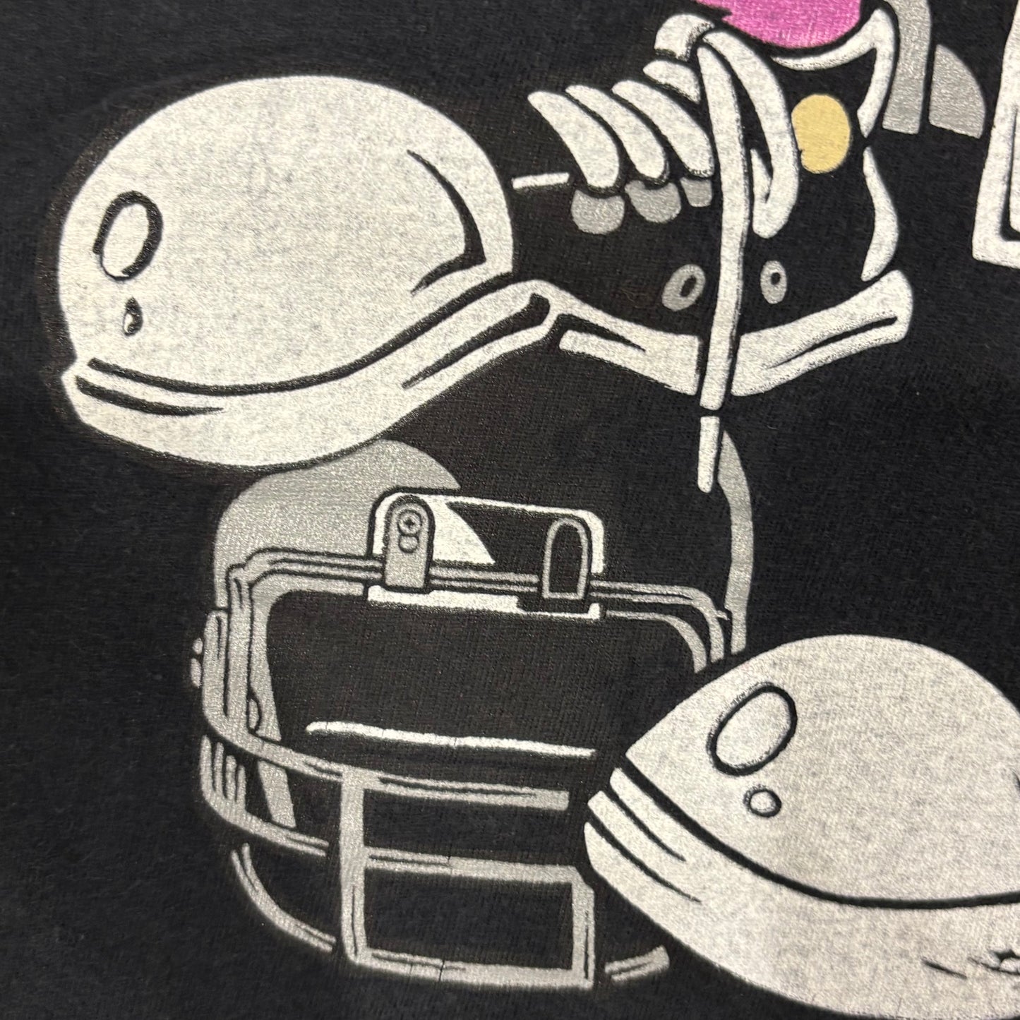 90's SUN Warner Bros バッグスバニー&タスマニアンデビル ロングTシャツ 黒 (M)/B2534T-SO