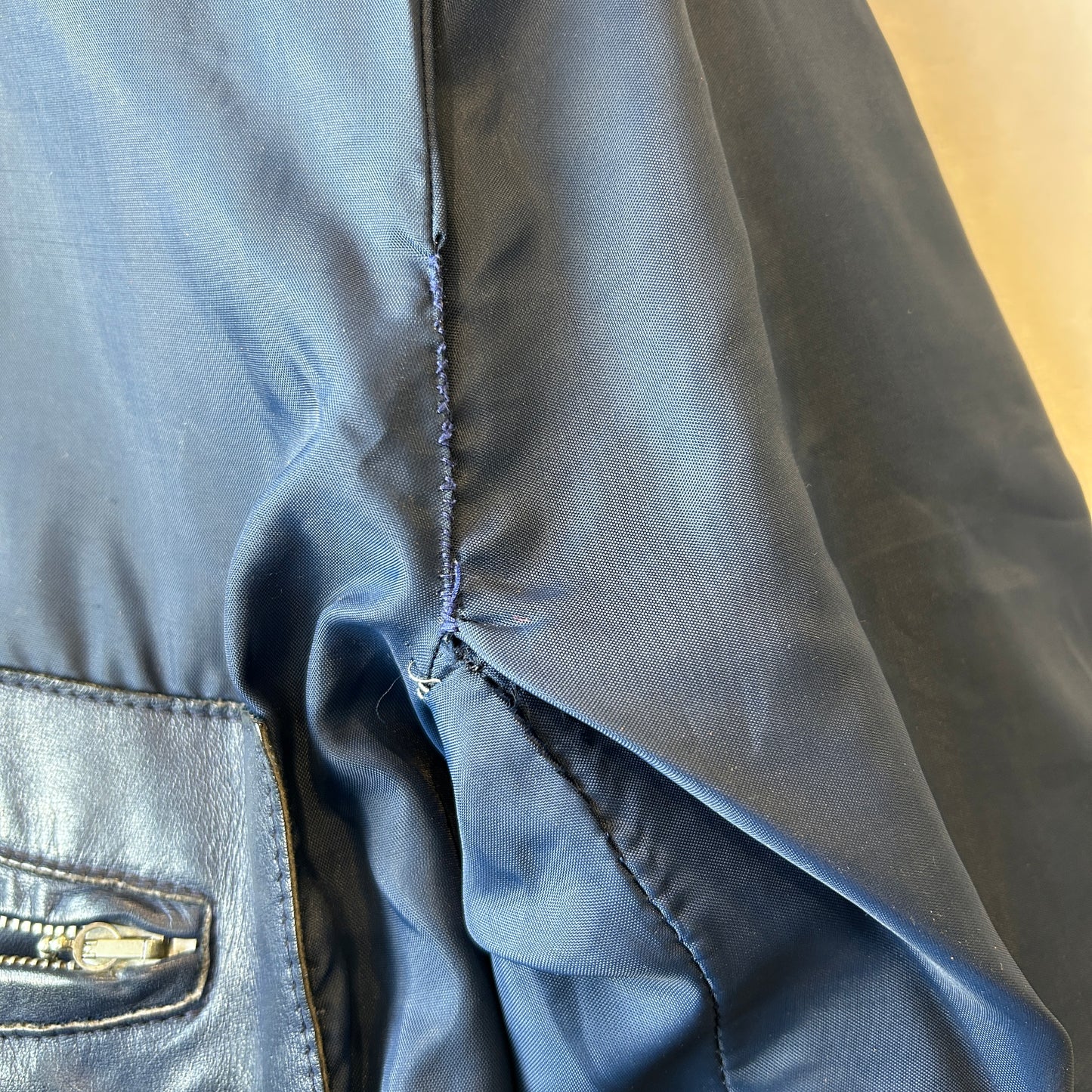 70's Lewis Leathers ルイスレザー "PHANTOM" レザーシングルライダースジャケット ネイビー(44)/A9747J-SO