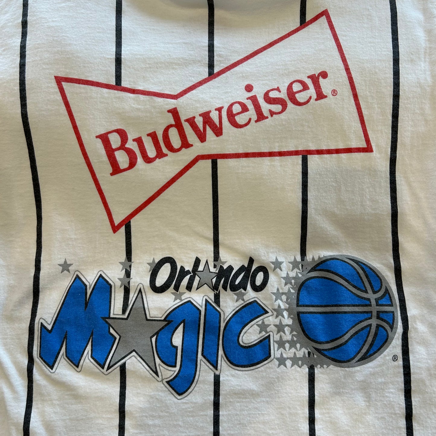 90's DELTA Orland Magic Budweiser Tシャツ NBA 白(XL)/B2078T-SO