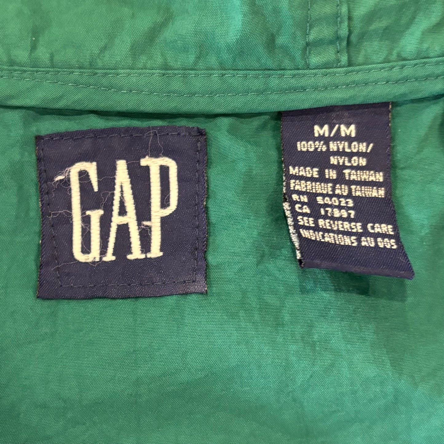 90's GAP ナイロンジップパーカー ピンク M /A1277J-SO