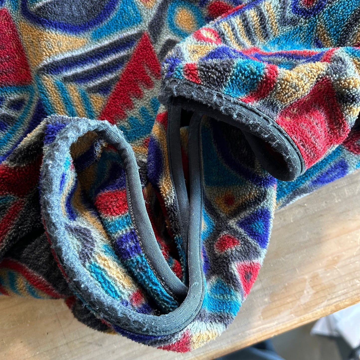 90’s Patagonia パタゴニア シンチラスナップT フリースプルオーバー アボリジニ 総柄(L)/A6060F-SO