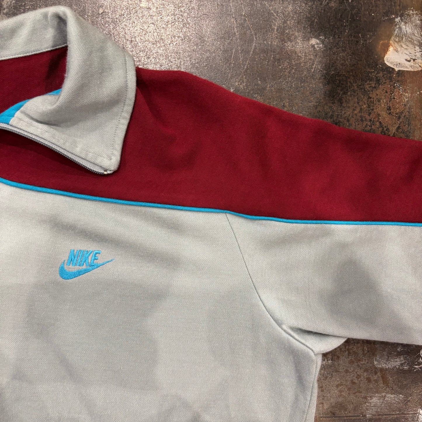 80's NIKE トラックジャケット グレー L /B0574J-SO