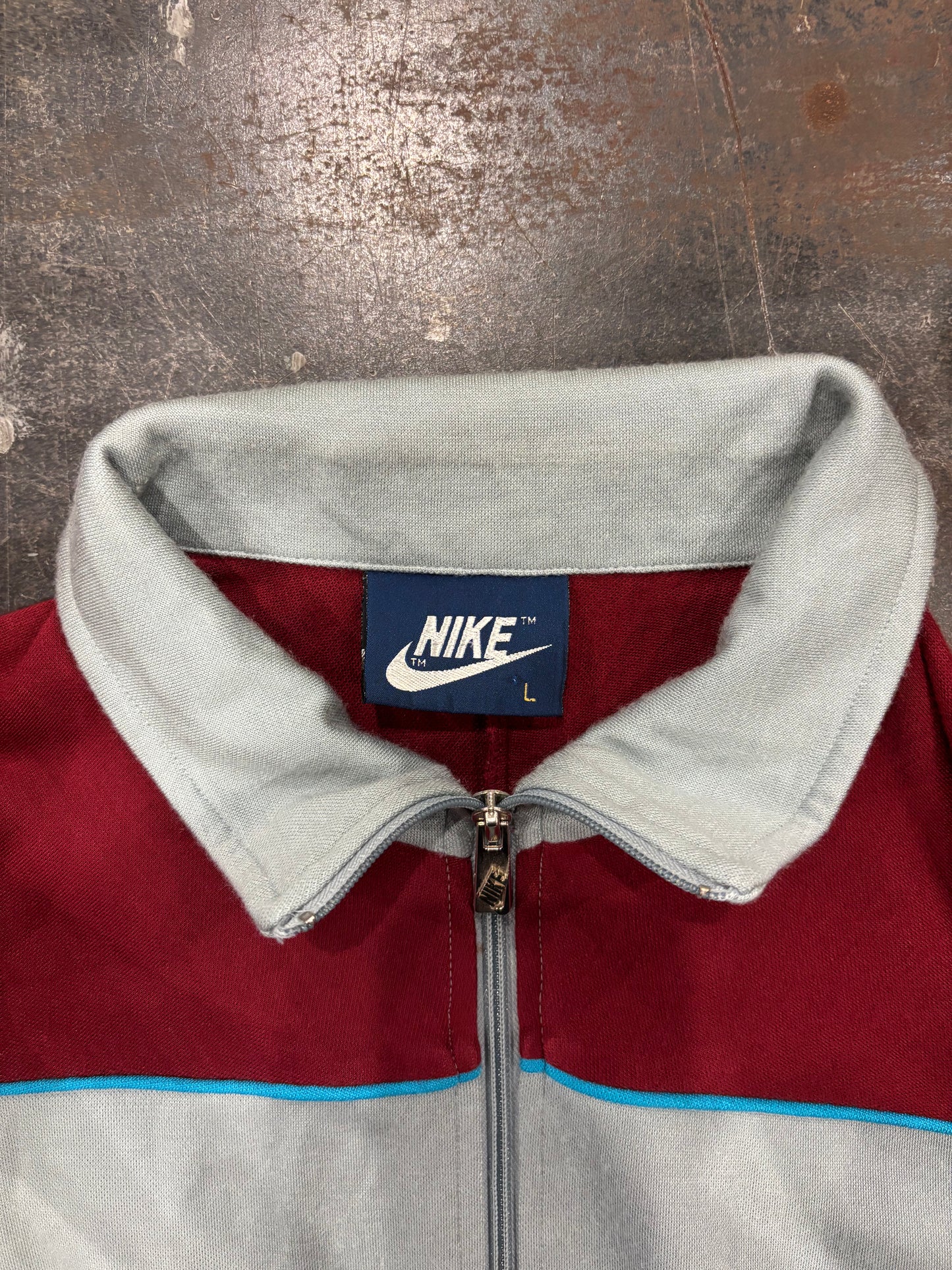 80's NIKE トラックジャケット グレー L /B0574J-SO