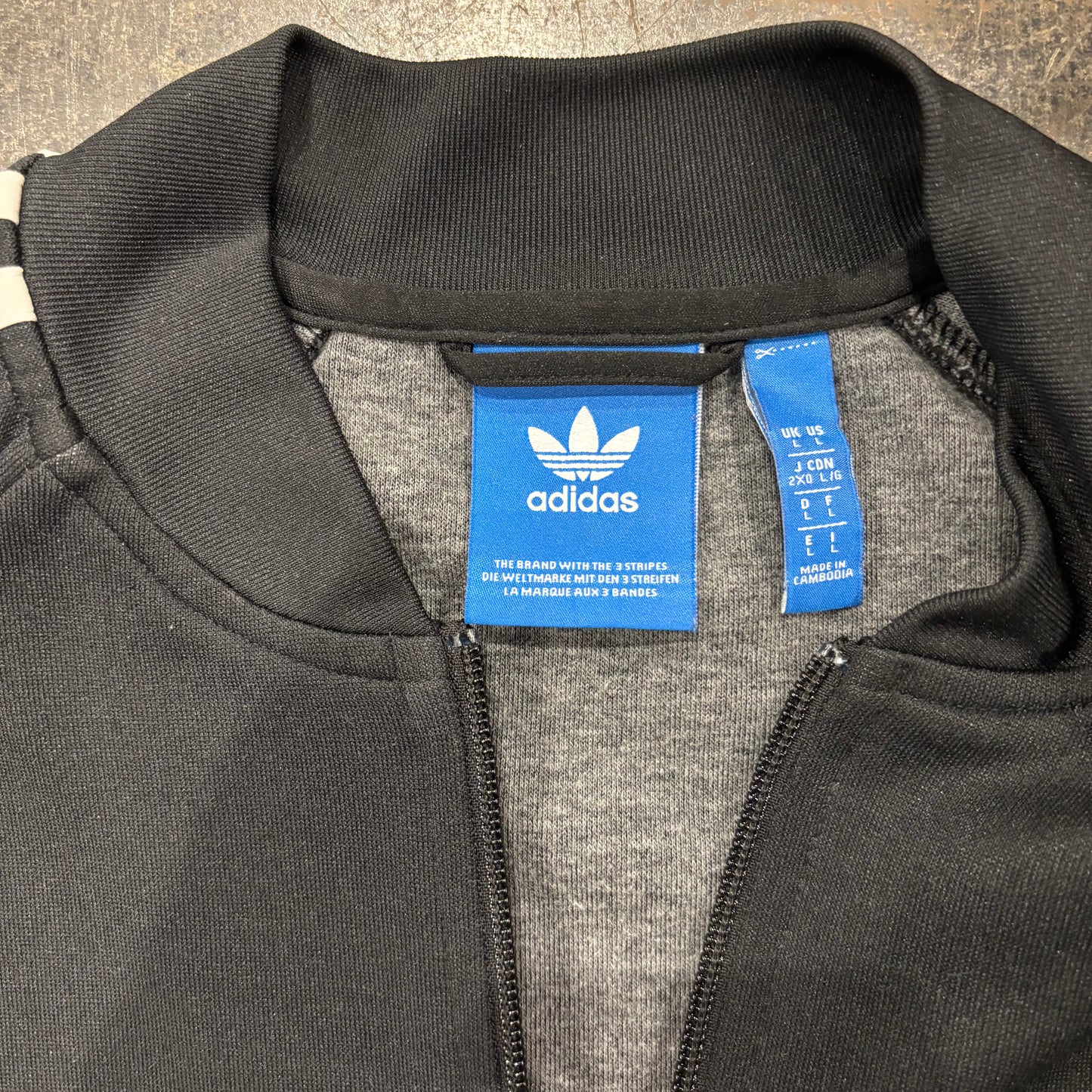 00's Adidas トラックジャケット 黒 L /B2546J-SO