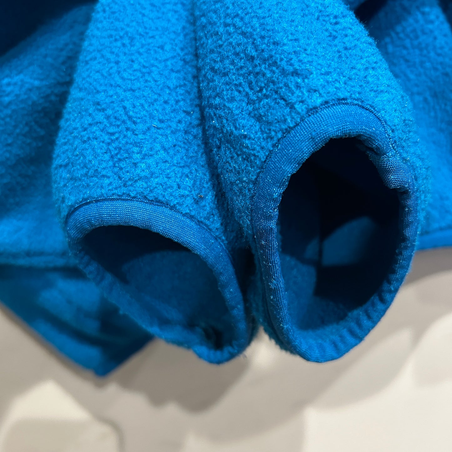 90's Patagonia パタゴニア ハーフジップフリースプルオーバー ターコイズブルー USA製(M)/A9846F-SO