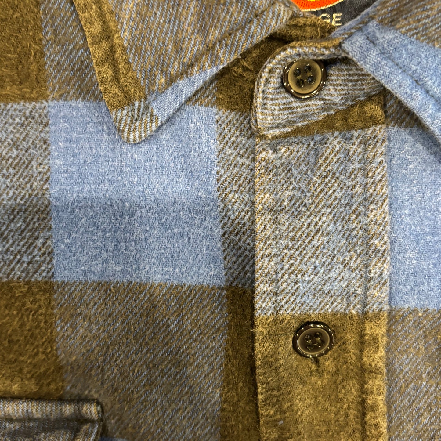 90's Dickies ディッキーズ ネルシャツ バッファローチェック 青黒 (L)/B2913SH-SO
