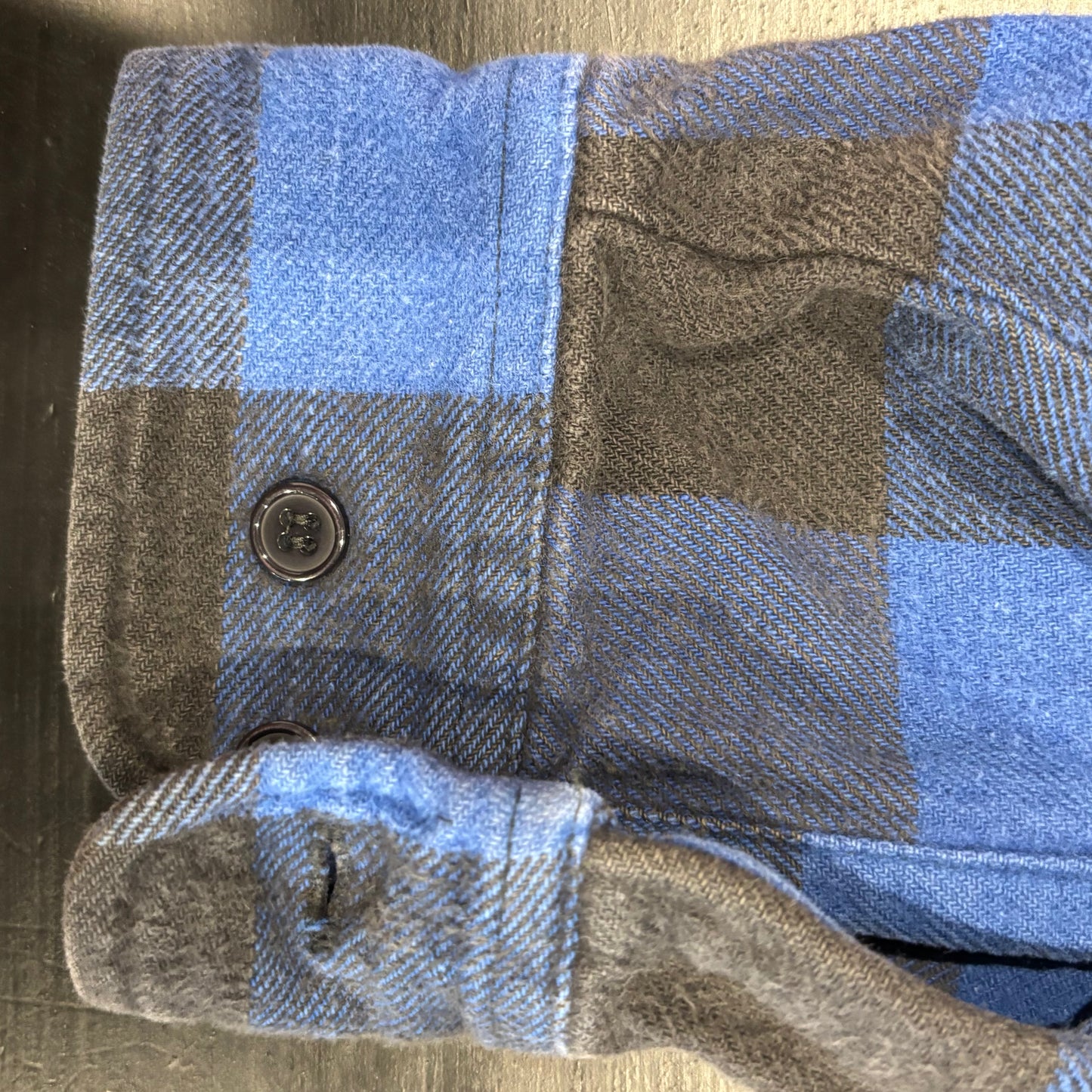 90's Dickies ディッキーズ ネルシャツ バッファローチェック 青黒 (L)/B2913SH-SO