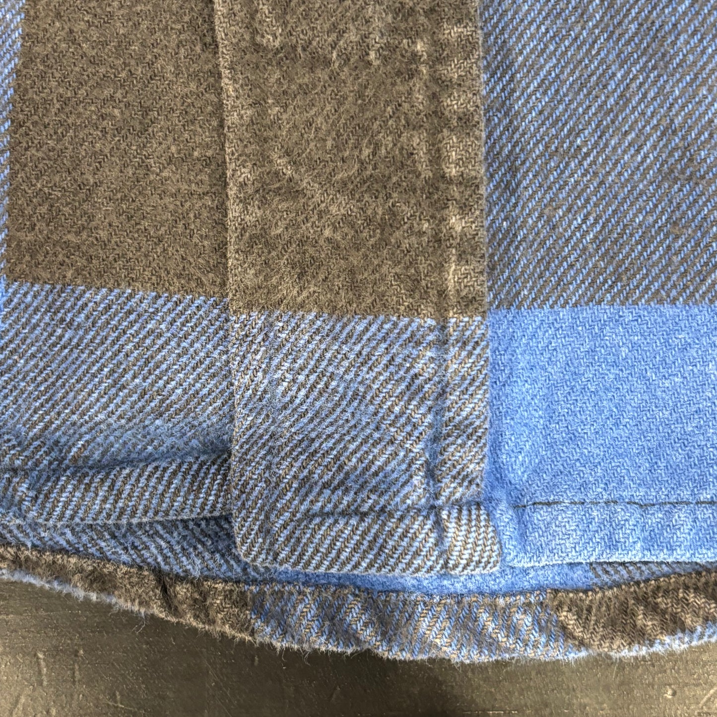 90's Dickies ディッキーズ ネルシャツ バッファローチェック 青黒 (L)/B2913SH-SO