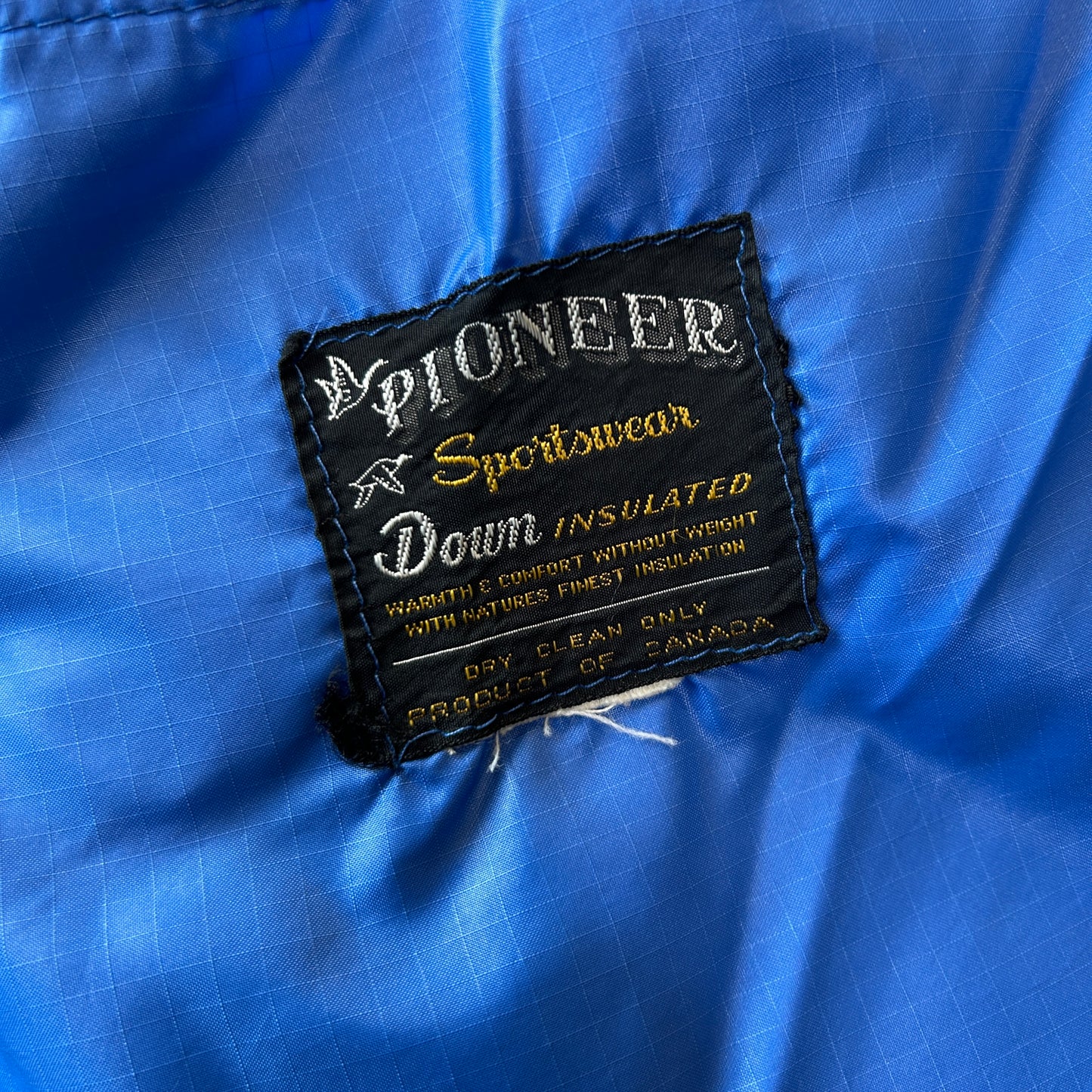 80's PIONEER モンゴメリーワード ナイロンダウンジャケット ブルー/A9868J-SO