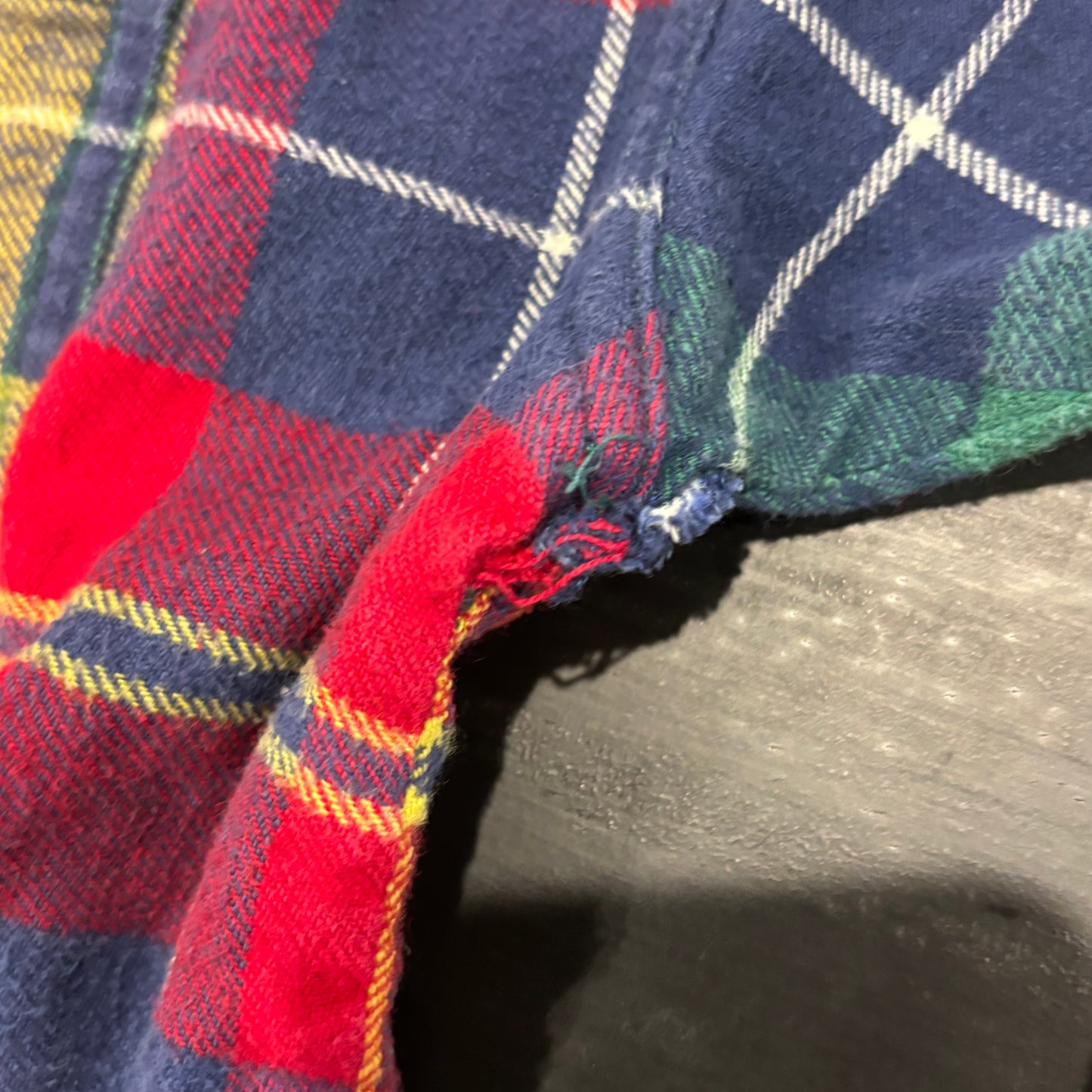 90's Field Style フランネルチェックシャツ マルチカラー 赤黄緑紺 (XL)/A5004SH-SO