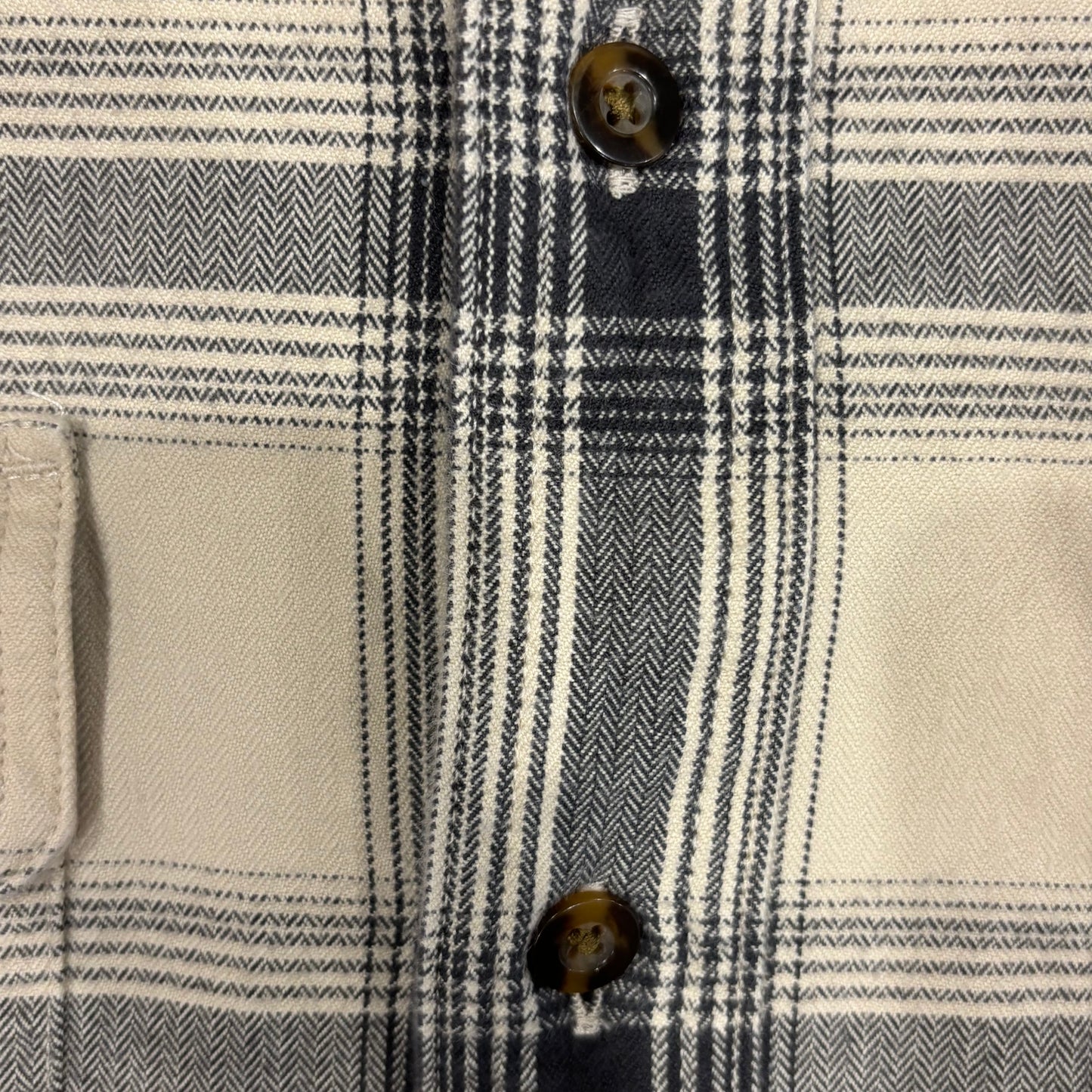 00's Carhartt カーハート フランネルシャツ 白黒灰 (M)/A7948SH-SO