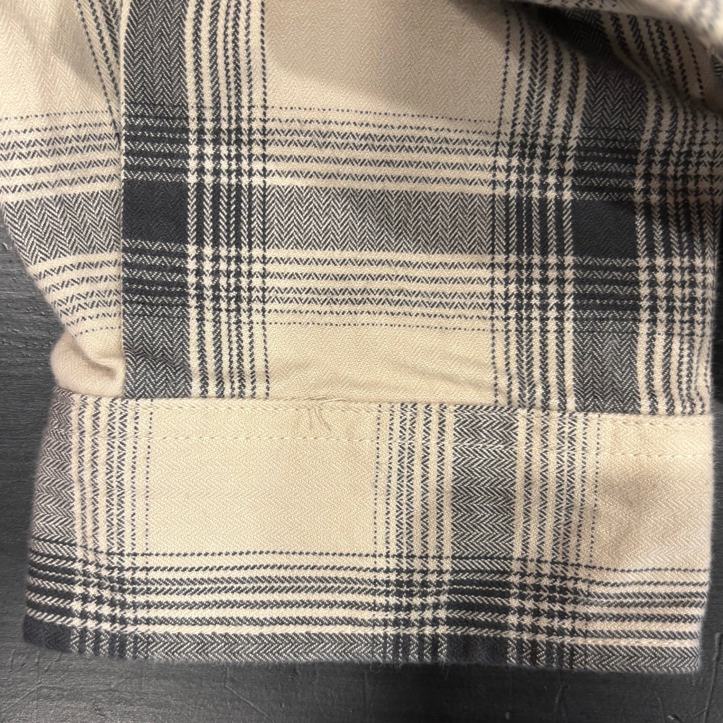 00's Carhartt カーハート フランネルシャツ 白黒灰 (M)/A7948SH-SO