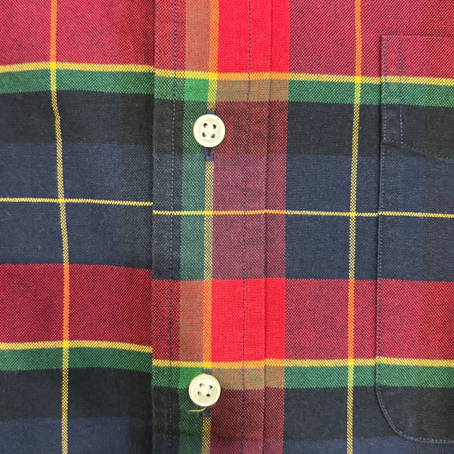 00's Ralph Lauren ラルフローレン チェックシャツ 赤黄緑紺 (XL)/A7669SH-SO