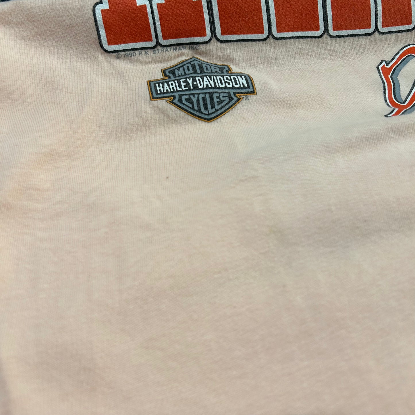 90's HARLEY DAVIDSON "COLBOCH Morristown Tenn" Tシャツ ピンク (不明)/A6487T-SO