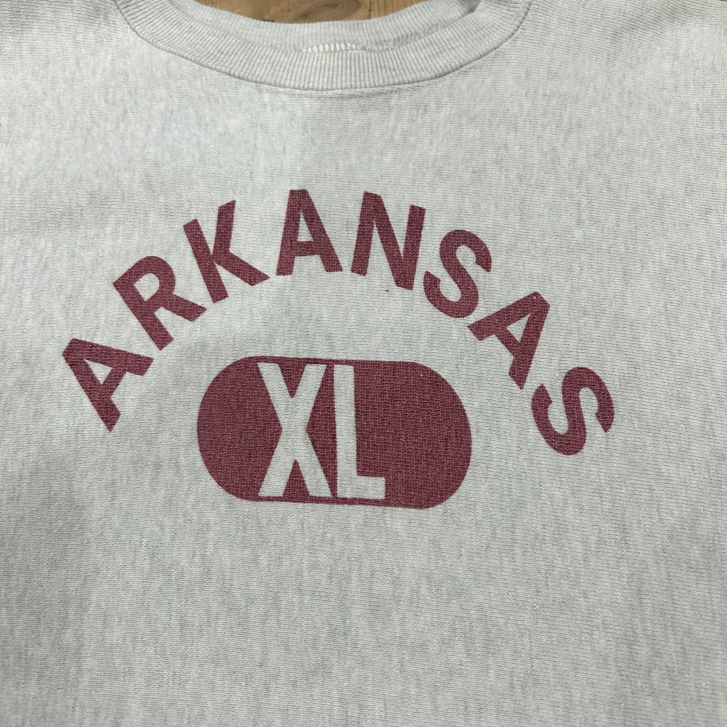 70's champion reverse weave "ARKANSAS" チャンピオン リバースウィーブ グレー (XL)/B3056S-SO