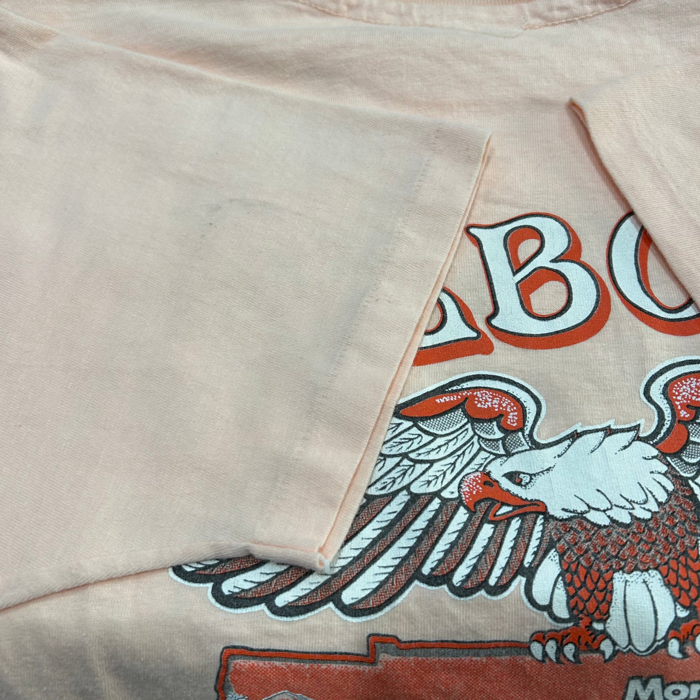 90's HARLEY DAVIDSON "COLBOCH Morristown Tenn" Tシャツ ピンク (不明)/A6487T-SO