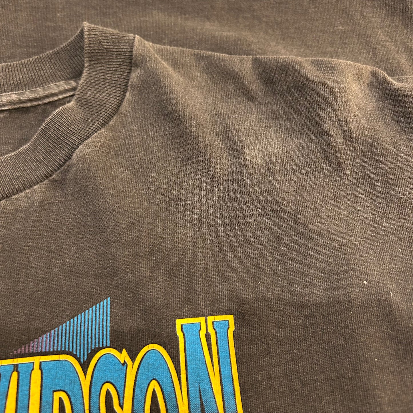 90's HARLEY DAVIDSON "JOHN'S FORTCOLLINS, CO" Tシャツ ブラック (L)/A6981T-SO