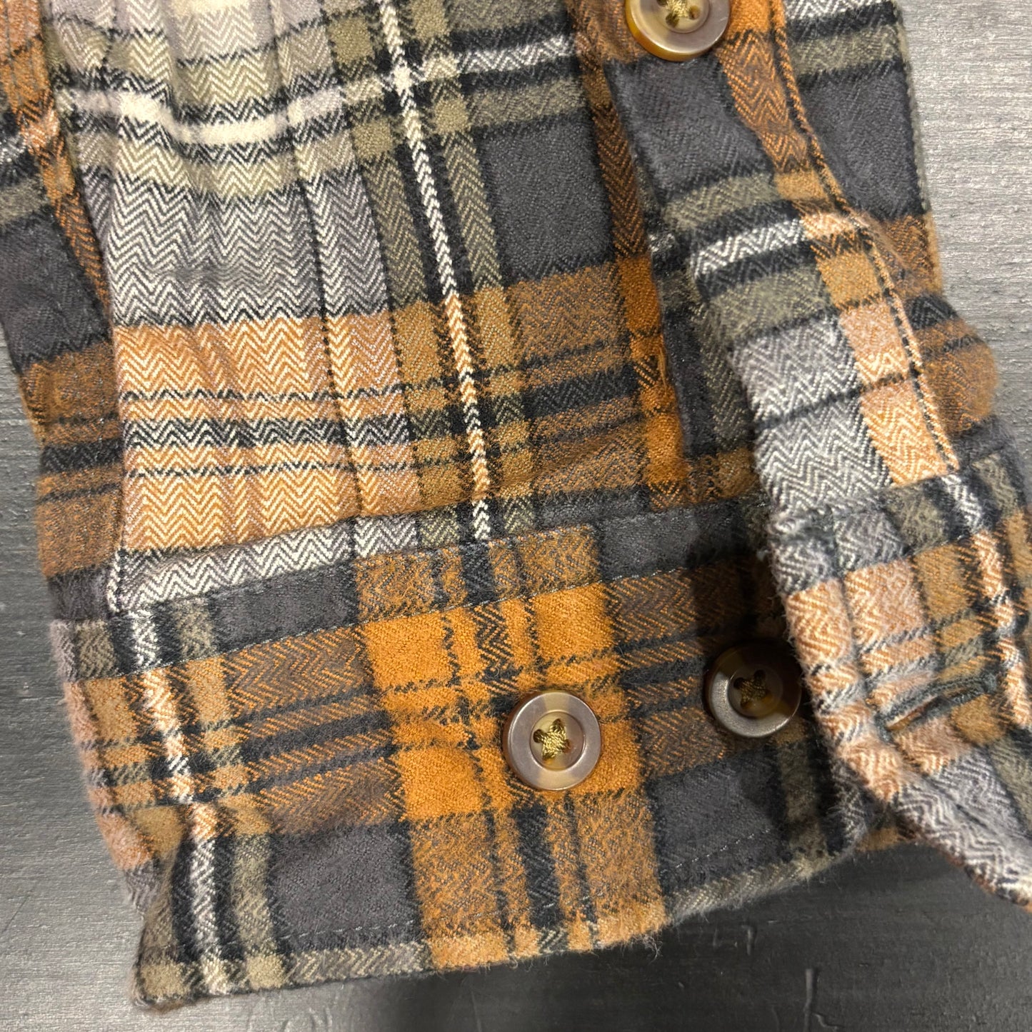 00's Carhartt カーハート チェックシャツ 黒白茶 (L)/A7935SH-SO