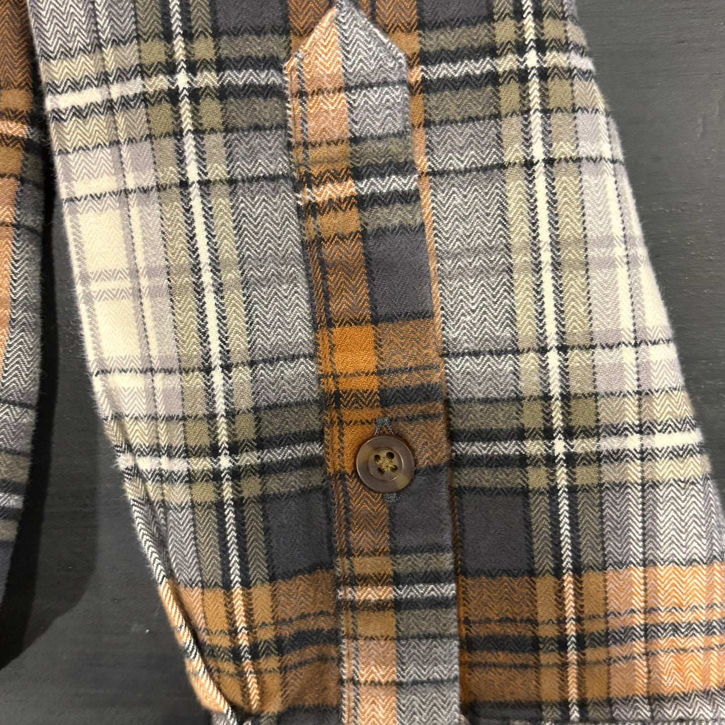 00's Carhartt カーハート チェックシャツ 黒白茶 (L)/A7935SH-SO