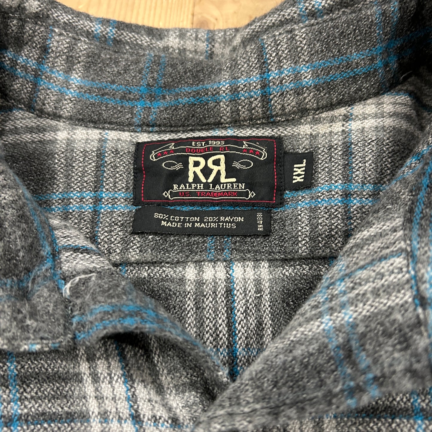 90's RRL Ralph Lauren shirt ラルフローレン ネルシャツ (XXL)/A8327S-SO