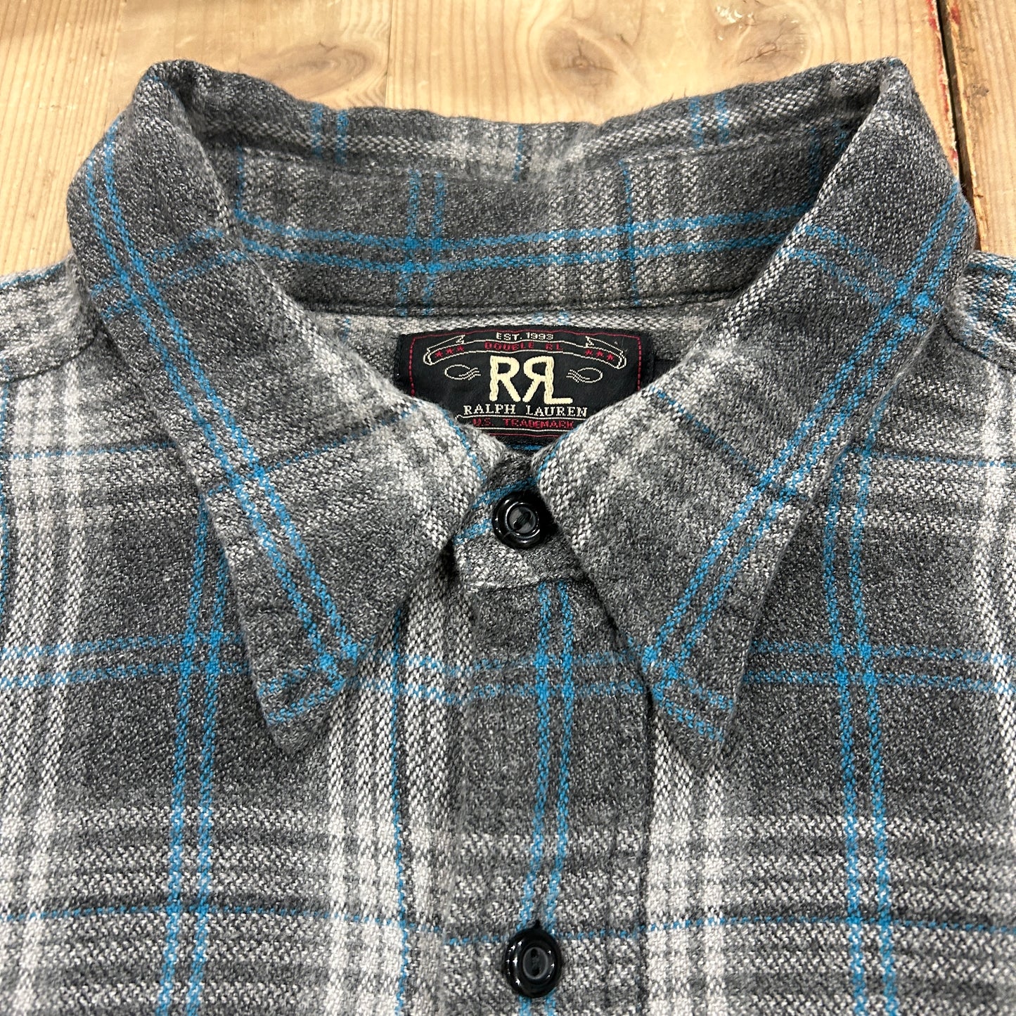 90's RRL Ralph Lauren shirt ラルフローレン ネルシャツ (XXL)/A8327S-SO