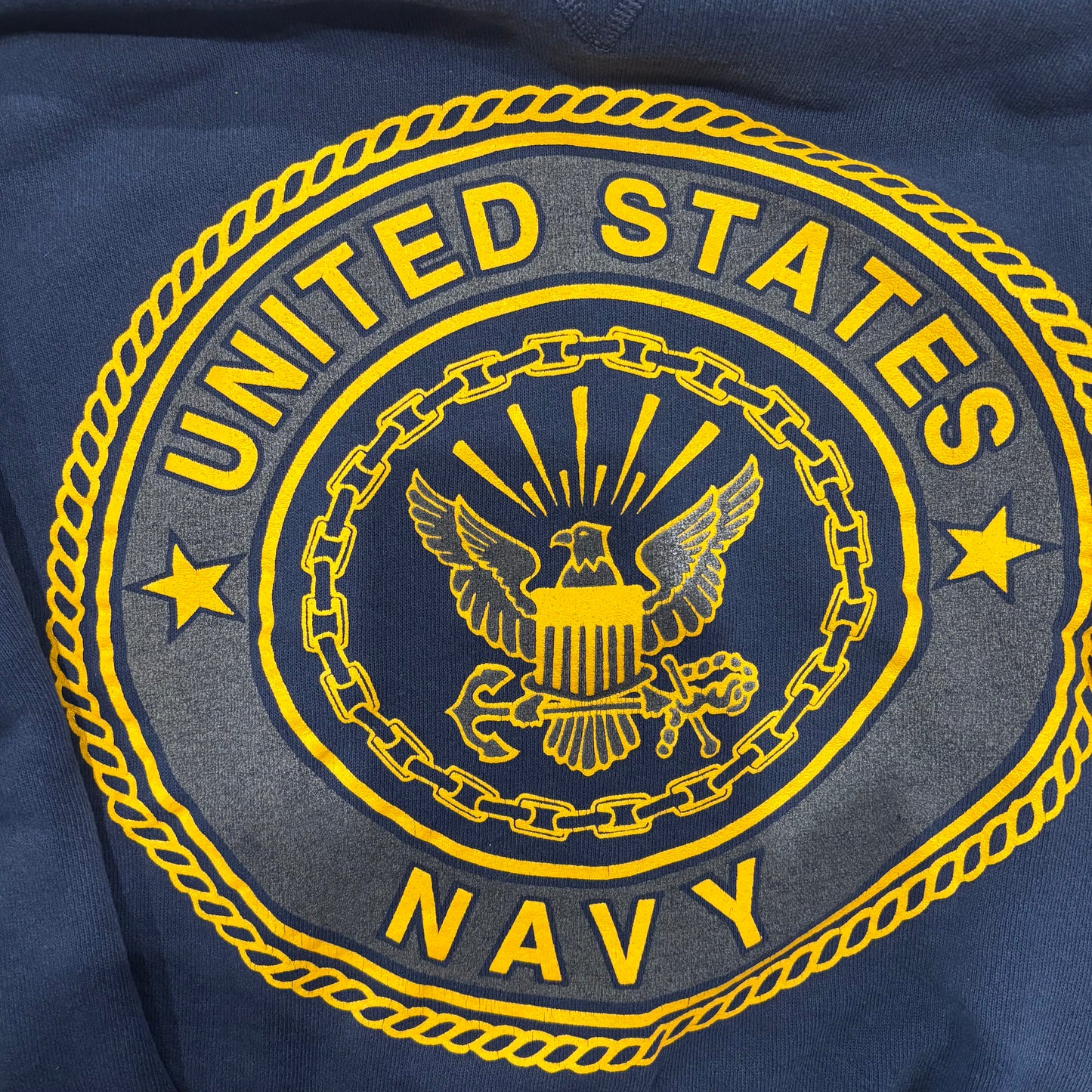 80's Soffe US NAVY ミリタリースウェット 紺 (L)/A7893S-SO