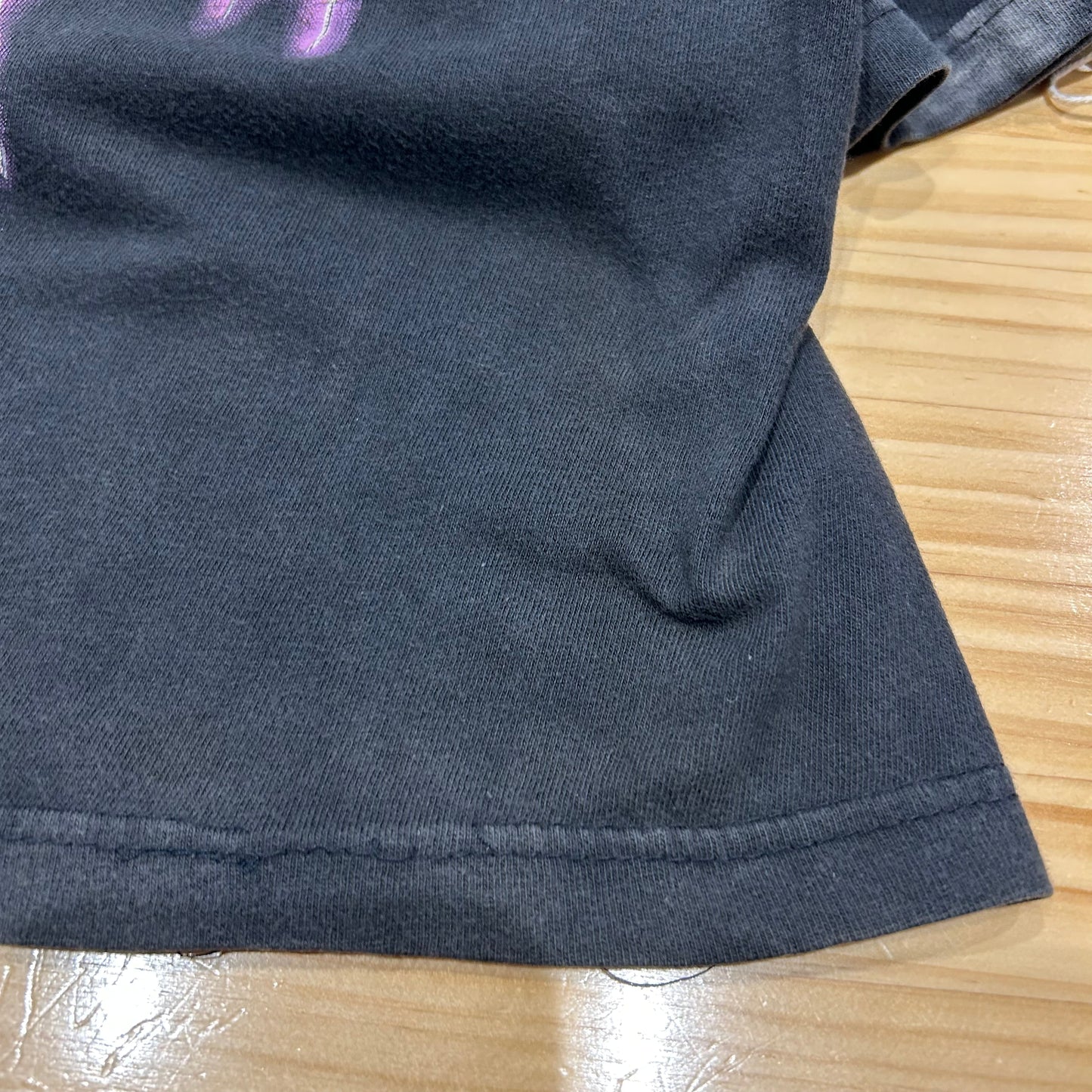 00's THUNDER SPORTSWEAR "FEEL THE WIND" Tシャツ ブラック (L)/A7137T-SO