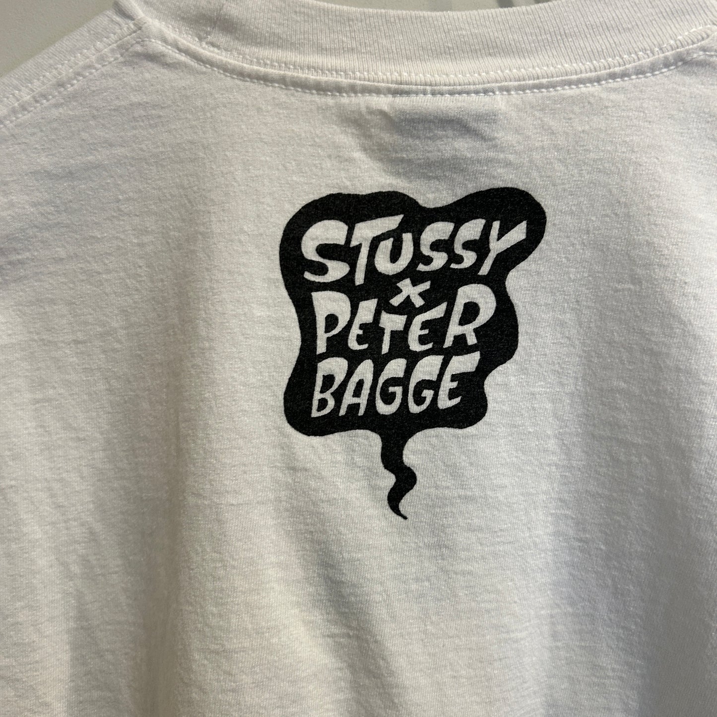 00's Stussy ステューシー × Peter Bagge コラボTシャツ 白 (M)/B2335T-SO