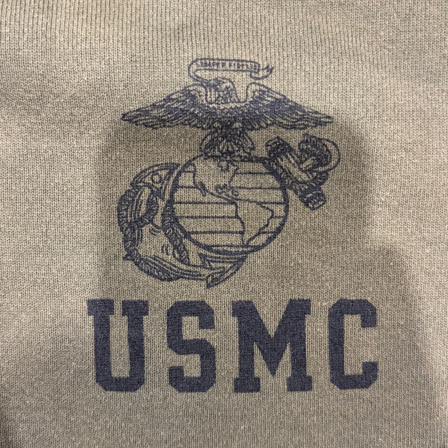 90's Soffe USMC ミリタリースウェット カーキ (L)/A7937S-SO