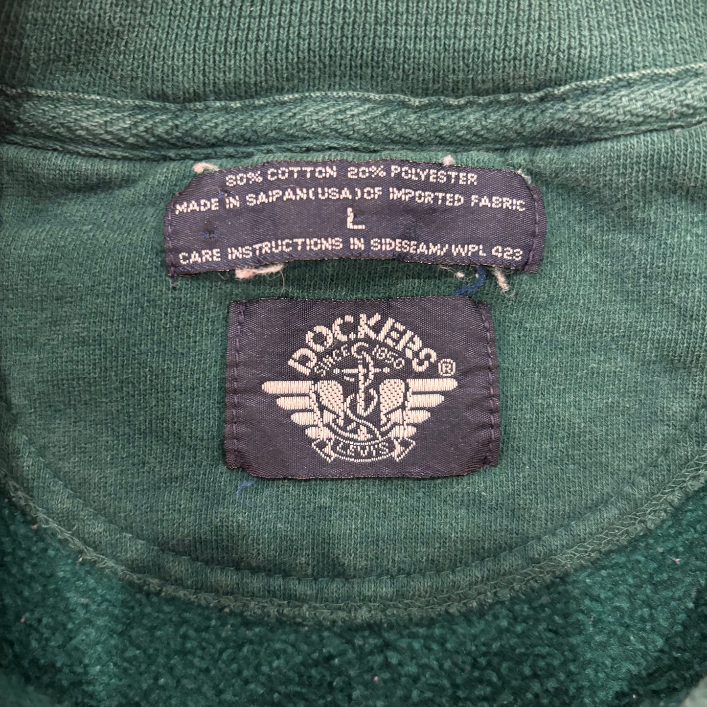 90's DOCKERS ボーダースウェット L /B0181S-SO