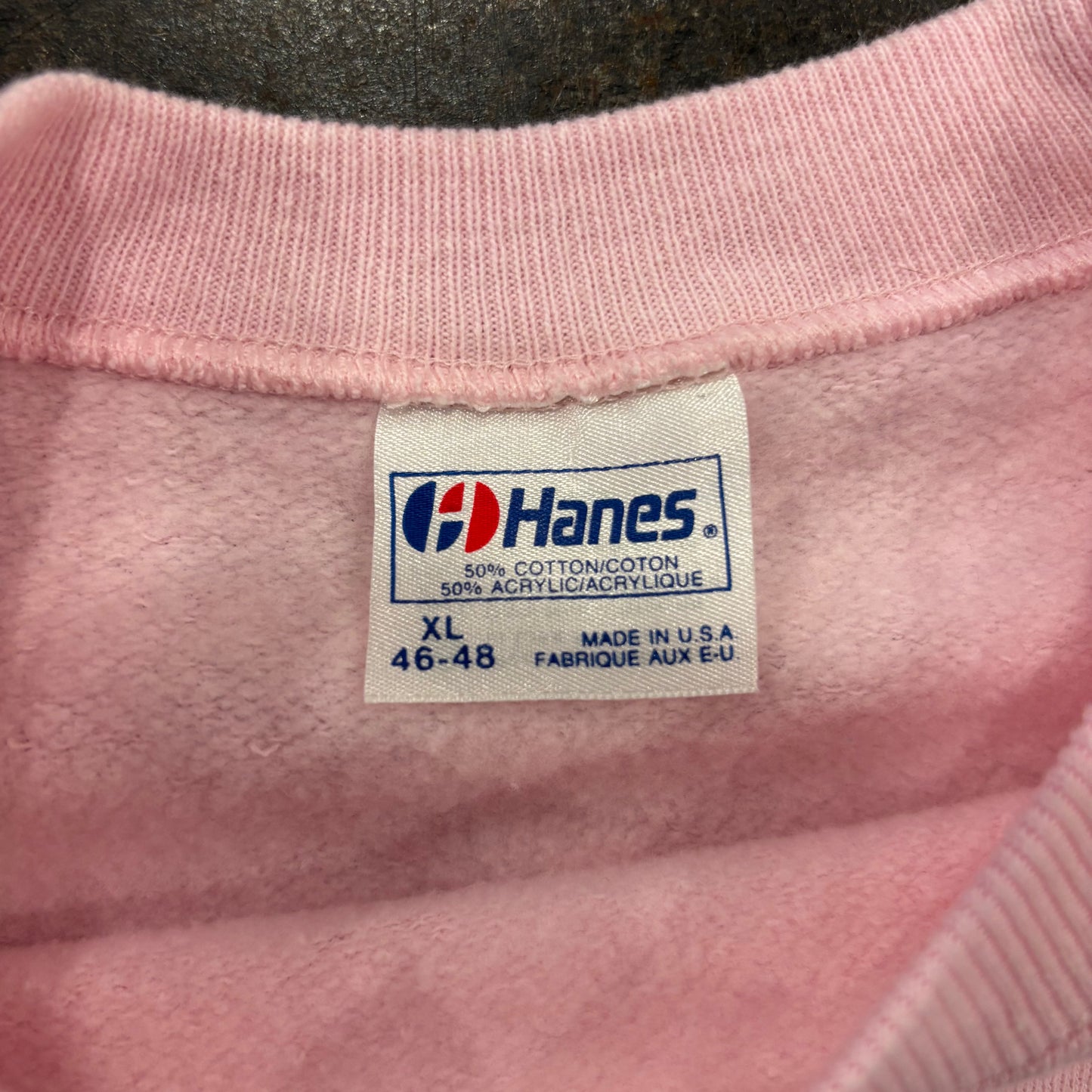 90's Hanes HERSHEY'S ラグラン スウェット ピンク XL /A7855S-SO