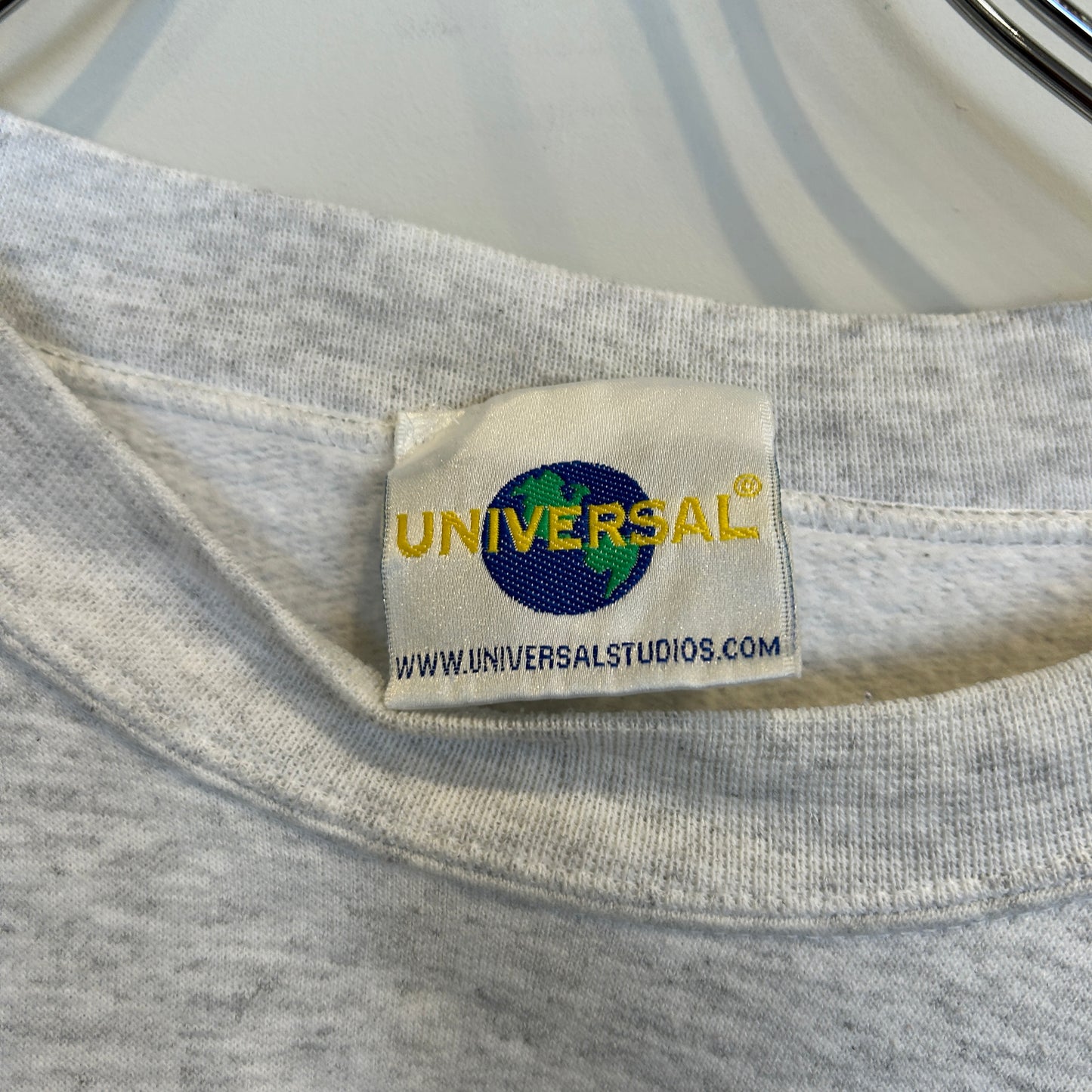 90's ~00's Universal Studios Orlando E.T. 霜降り スウェットシャツ 白 (サイズ不明)/B3126S-SO