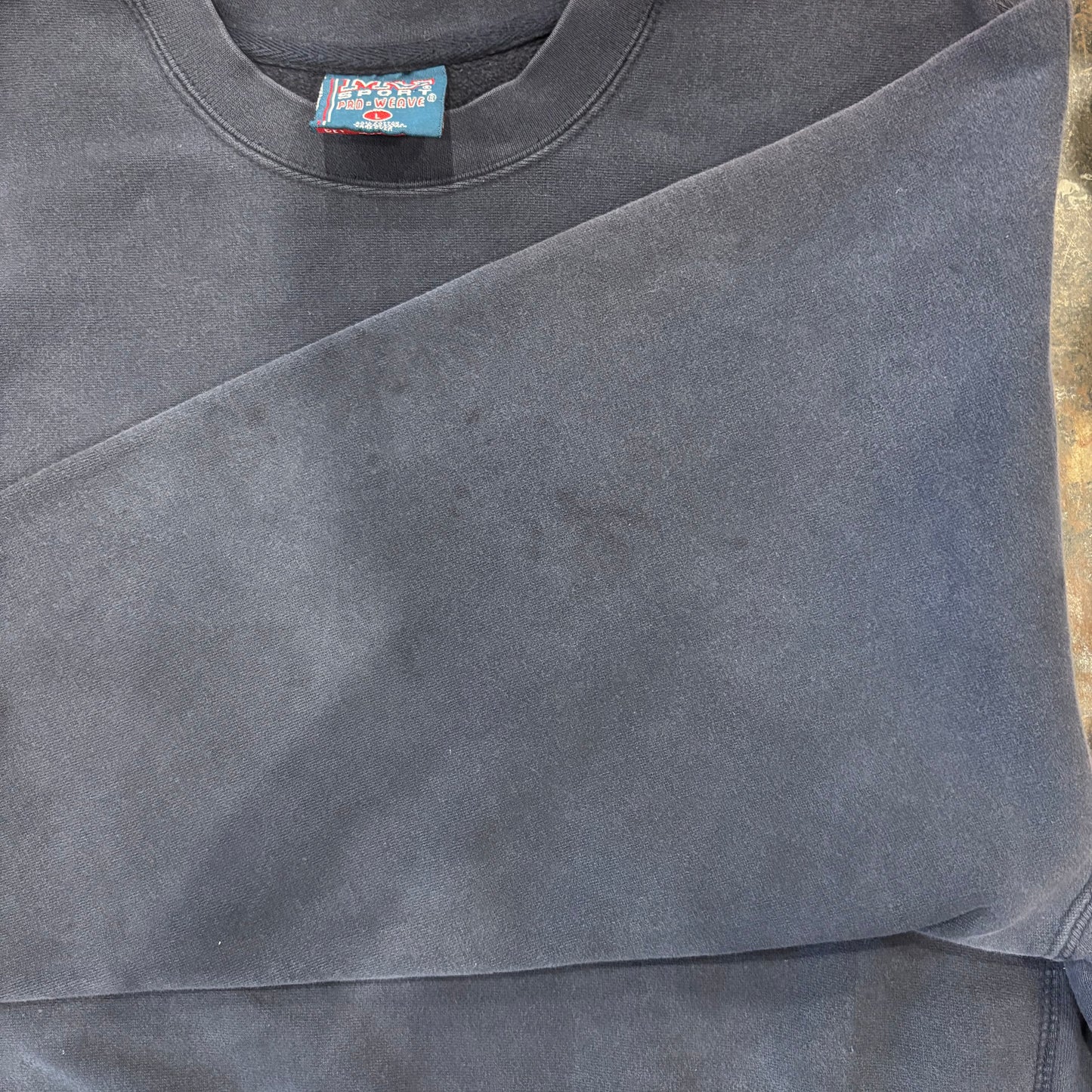 90's MV SPORT PEPSI COLA リバースウィーブ 企業 スウェット ネイビー L /B3058S-SO