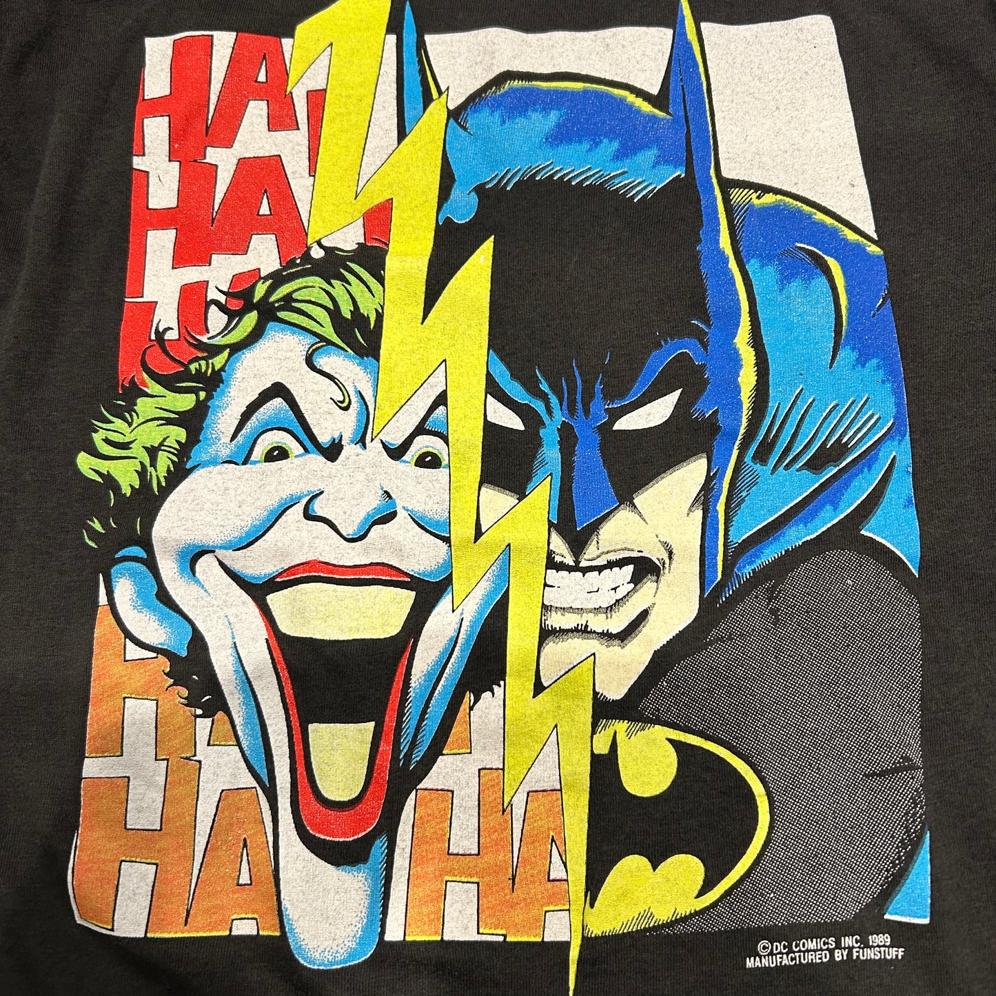 80's BATMAN&JOKER バットマン アメコミ プリントTシャツ 黒(S)/A6941T-SO
