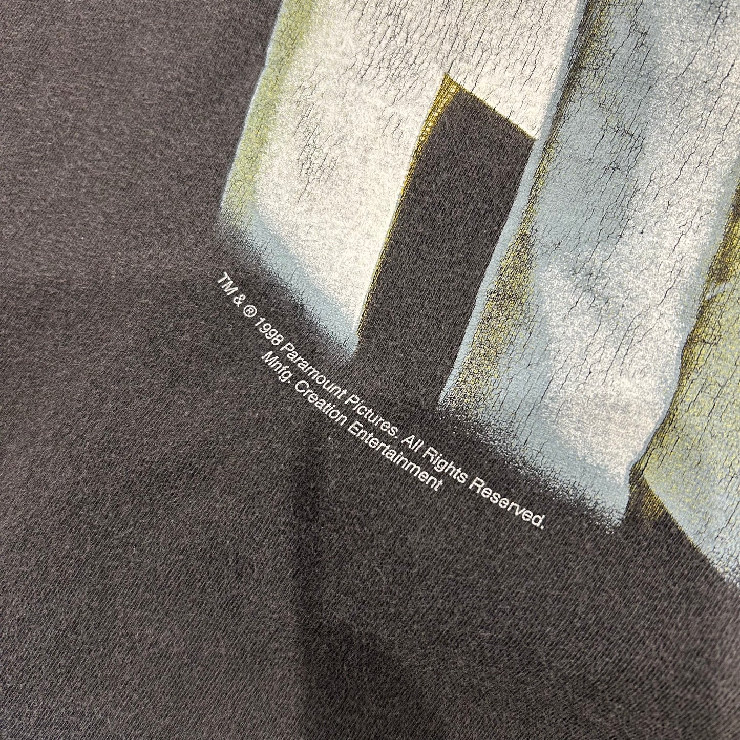 90's STAR TREK スタートレック ムービーTシャツ 黒(XL)/A6995T-SO