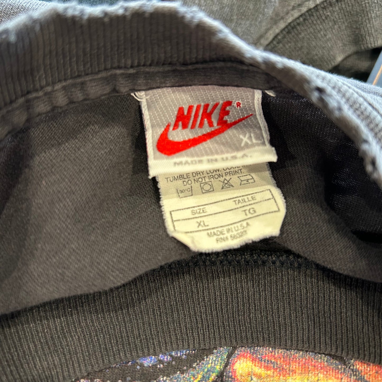 90's NIKE ゴジラvsバークレー ナイキCM Tシャツ NBA 黒(XL)/A6996T-SO