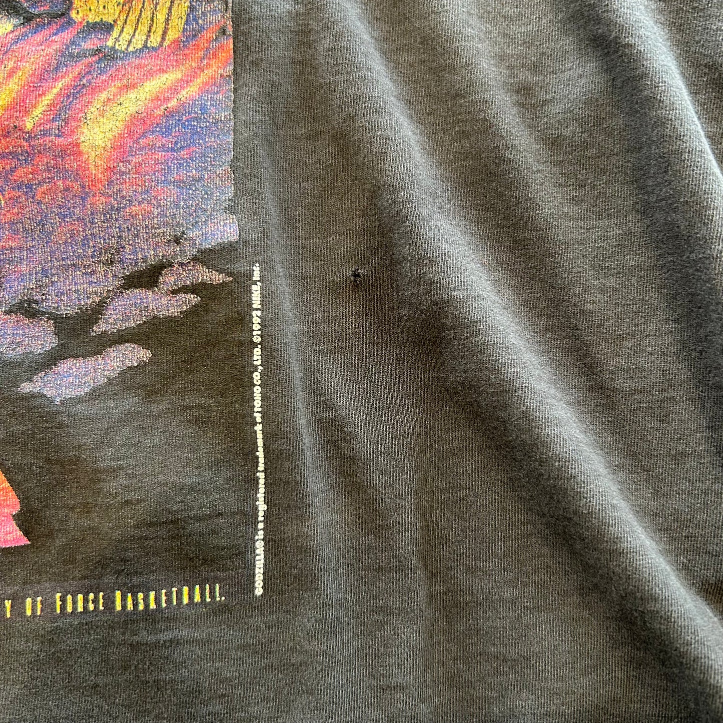 90's NIKE ゴジラvsバークレー ナイキCM Tシャツ NBA 黒(XL)/A6996T-SO
