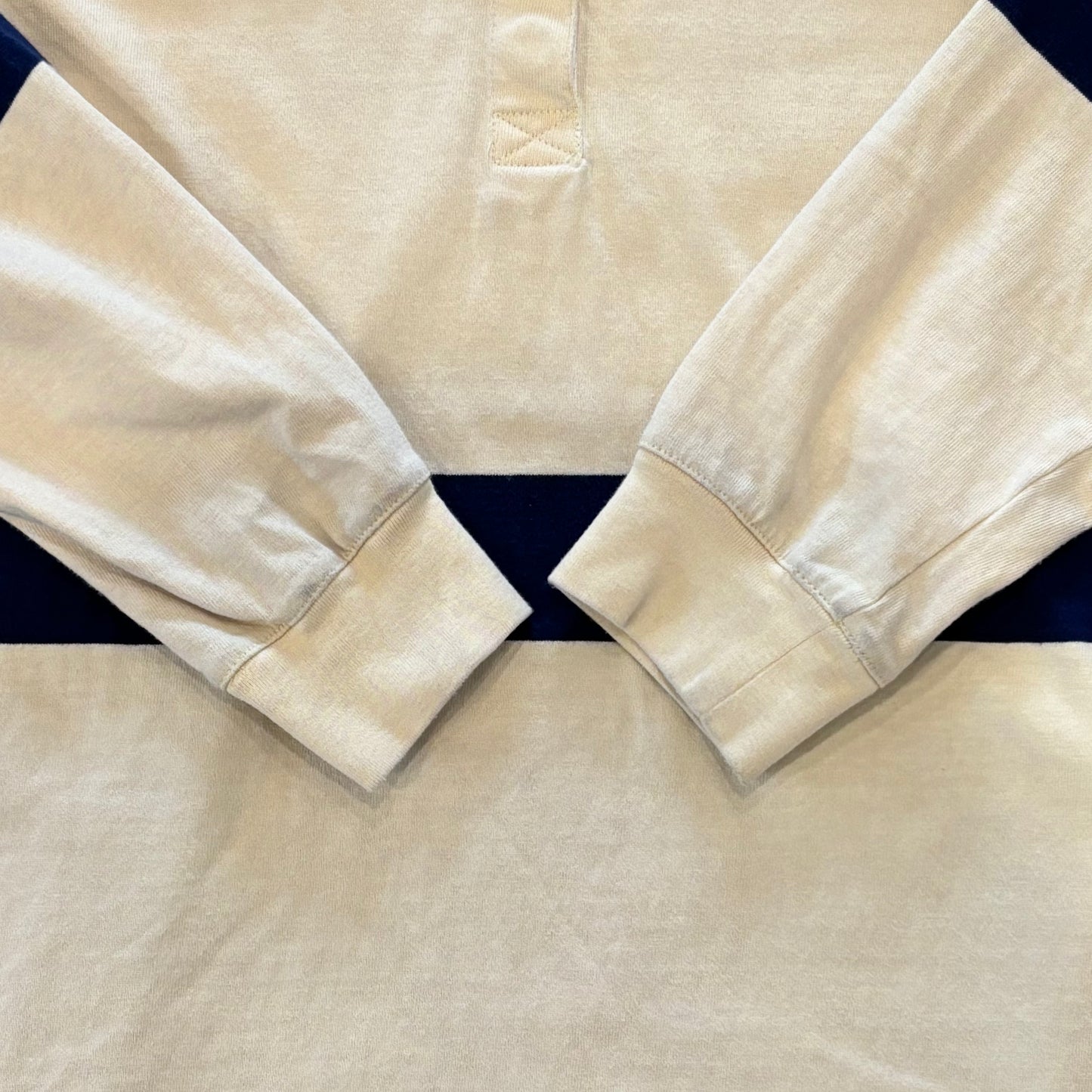 00's J.CREW Rugger shirt ラガー・シャツ 青白 (L)/B1833T-SO