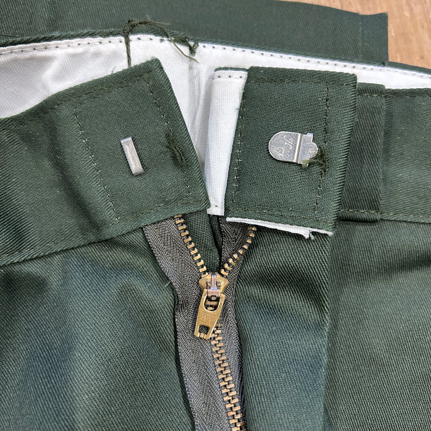 90's Dickies ディッキーズ 874 ワークパンツ USA製 オリーブグリーン(30×32)/)B1009P-SO