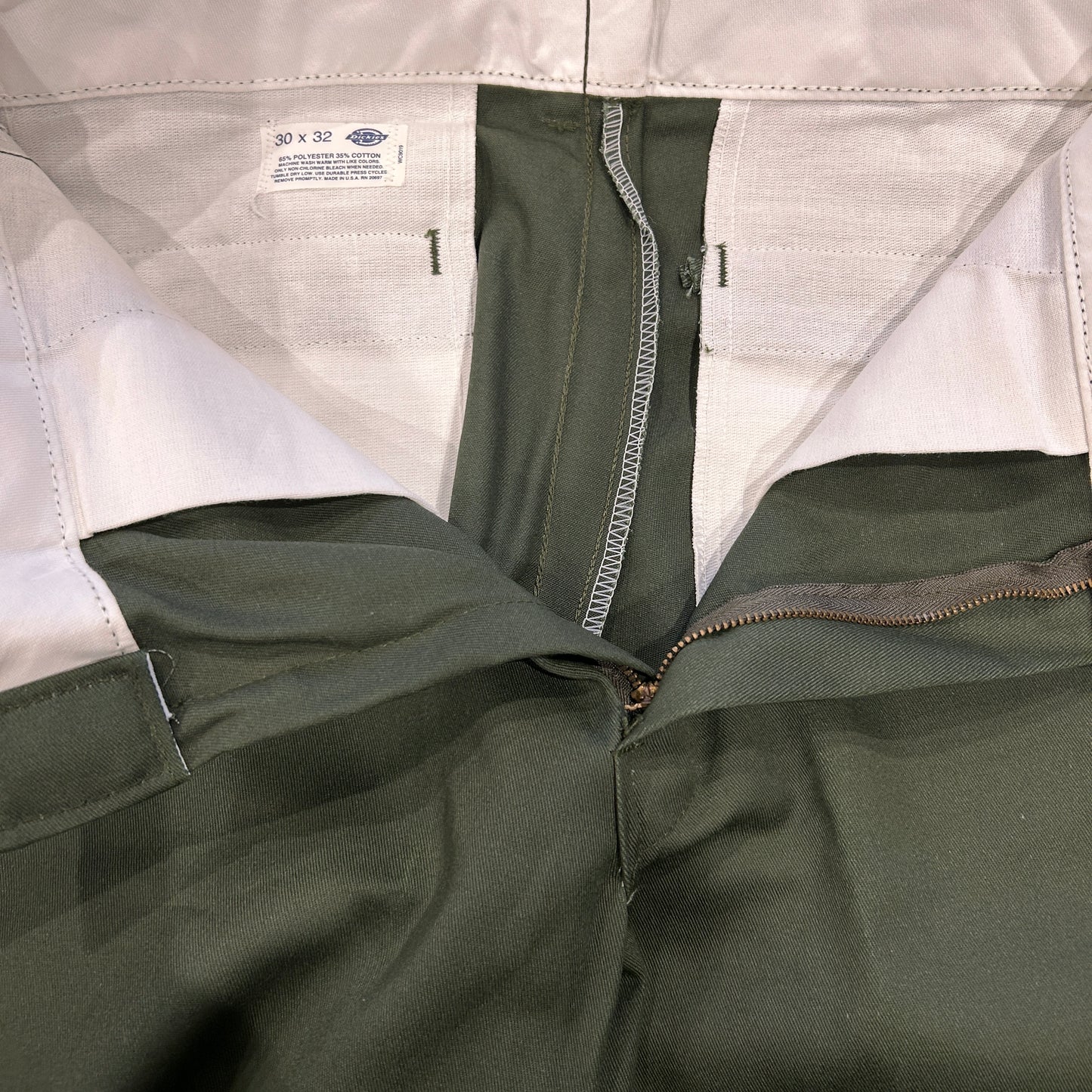 90's Dickies ディッキーズ 874 ワークパンツ USA製 オリーブグリーン(30×32)/)B1009P-SO