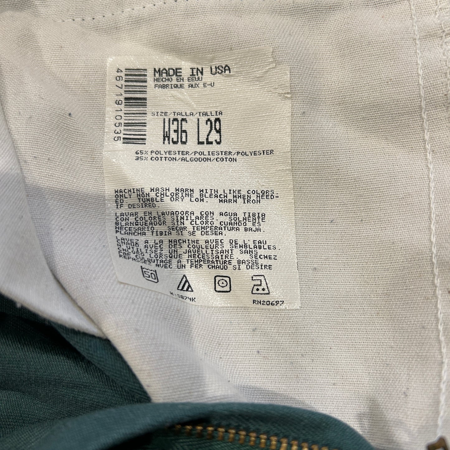 90's Dickies ディッキーズ 874 ワークパンツ USA製 リンカーングリーン(36×29)/A8333P-SO