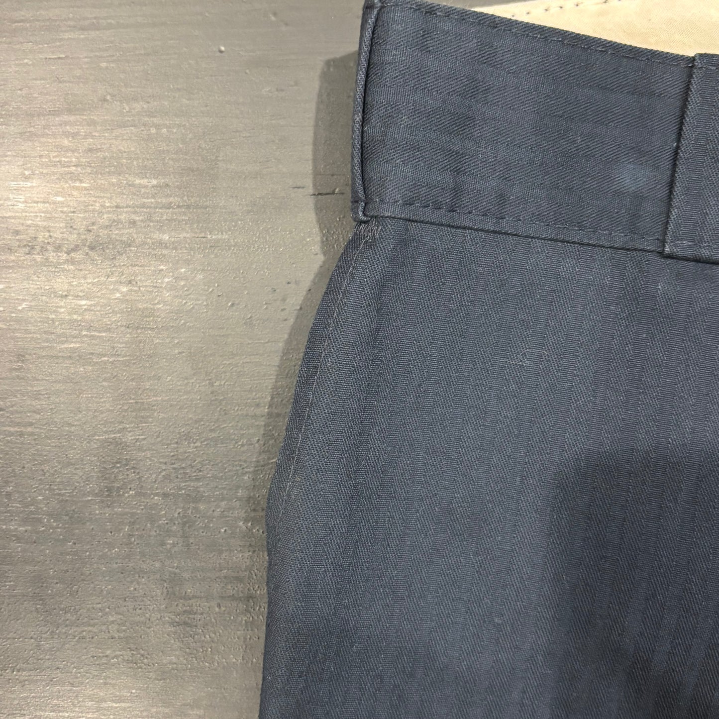 00's Dickies ディッキーズ 815 ストライプ ワークパンツ 紺 (30×32)/B2823P-SO