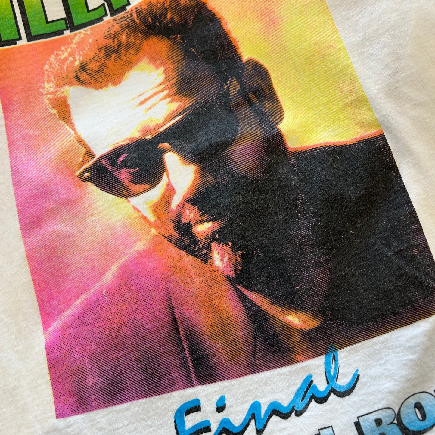 90's Billy Joel ビリージョエル”ROCK AND ROLL"ワールドツアーTシャツ ロンT 白(L)/A6521T-SO