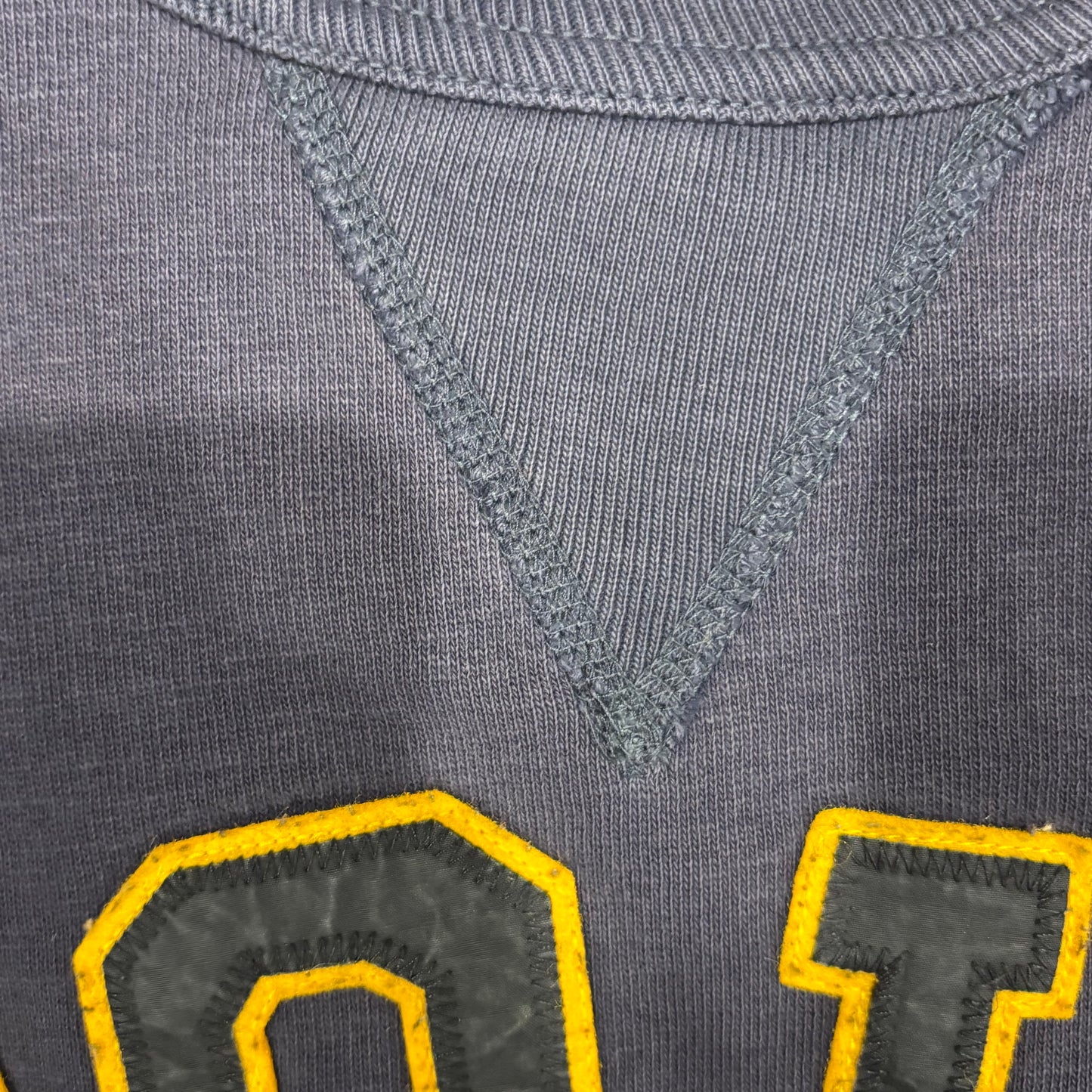 00's Ralph Lauren ラルフローレン "POLOワッペン" 両Vスウェット 紺 (S)B0401S-SO