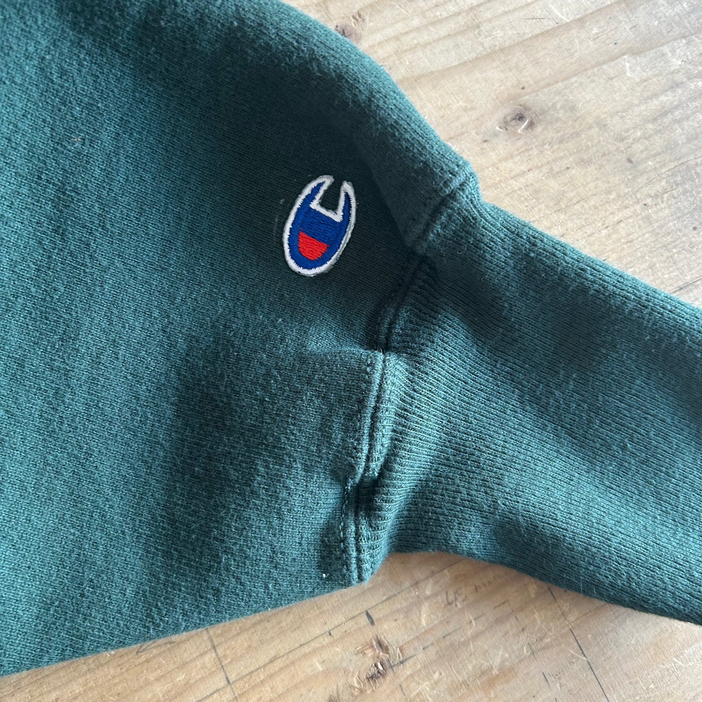 90's Champion ReverseWeave WILLISTON刺繍 リバースウィーブ スウェット ダークグリーンーン(XL)/A5426R-SO
