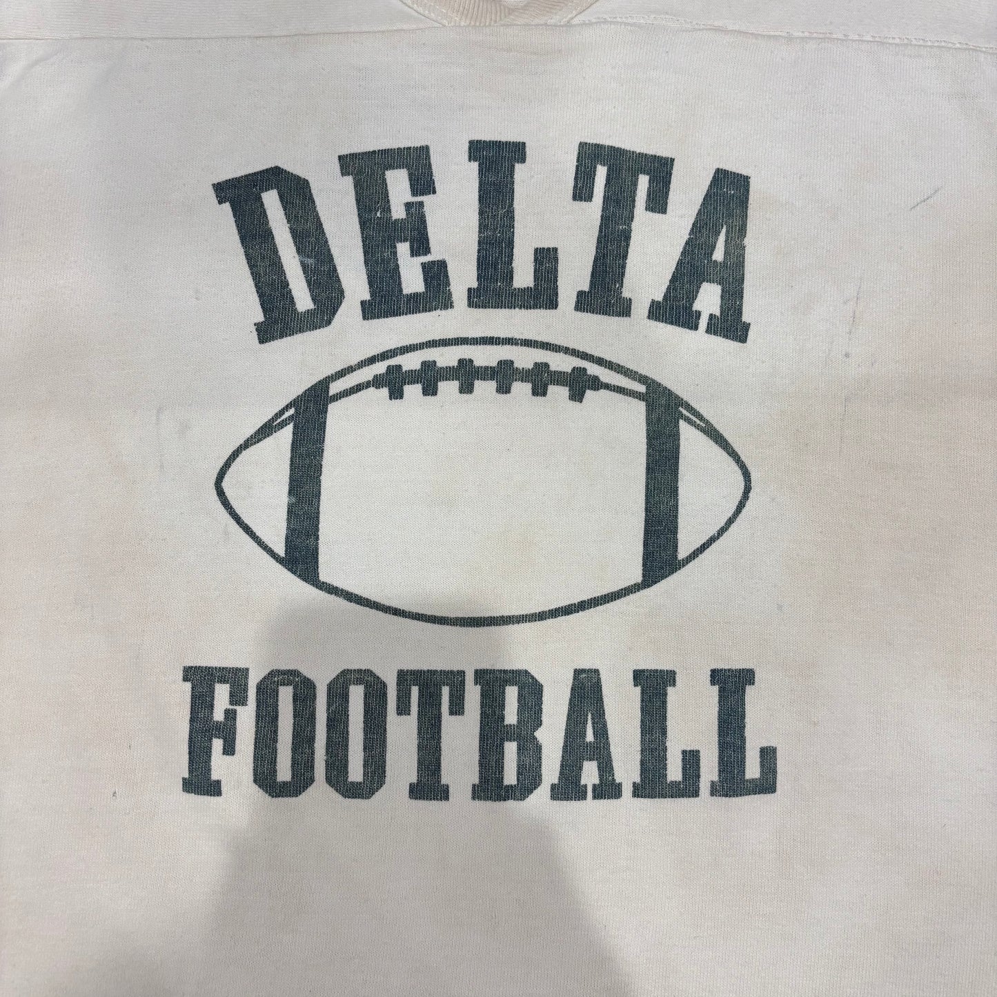 70's RUSSEL フットボールT DELTA FOOTBALL 白 (XL)/A3428T-TO