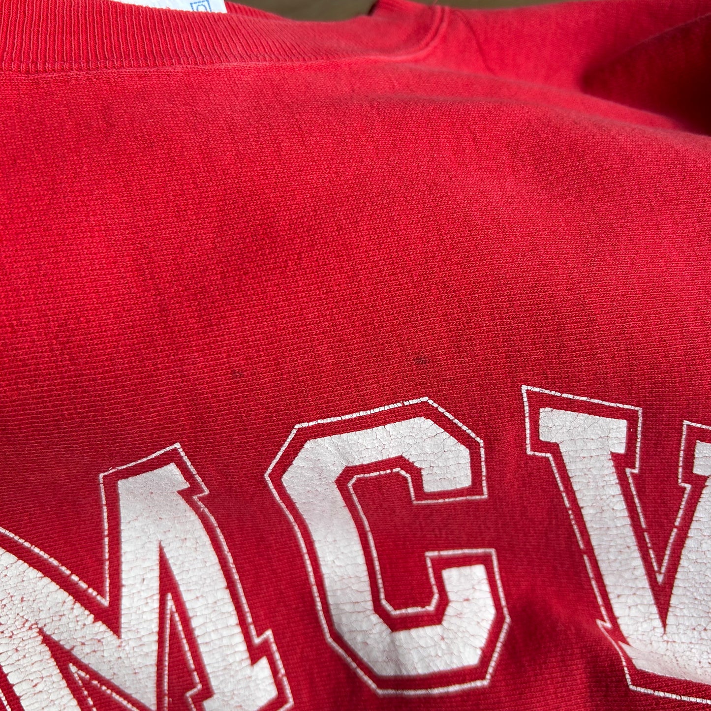 90's Champion ReverseWeave リバースウィーブ MCV MEDICINE(XL)/A6085R-SO