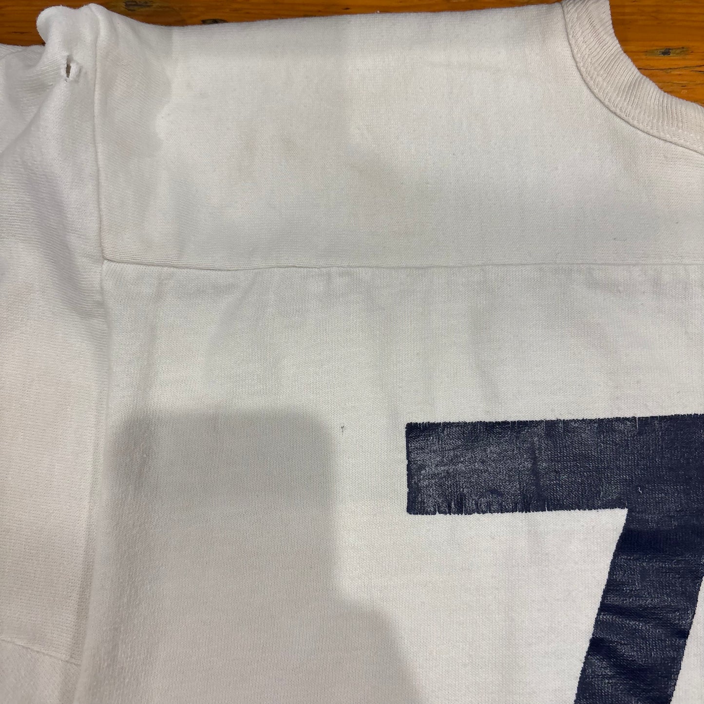70's RUSSEL フットボールT DELTA FOOTBALL 白 (XL)/A3428T-TO